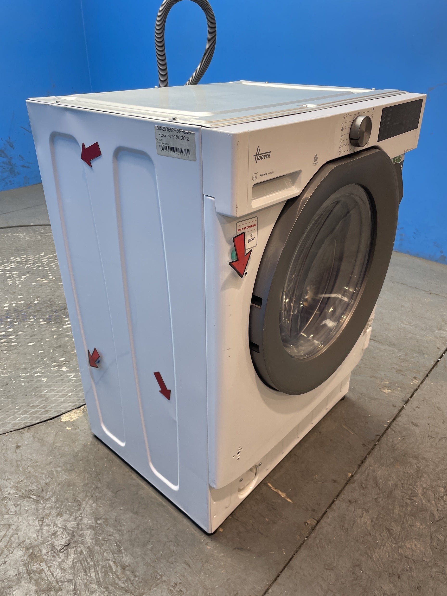 #GRC-155-198 - Hoover BH4S696M6DR9B-80 Built-in 9kg/6kg 1600rpm Washer Dryer