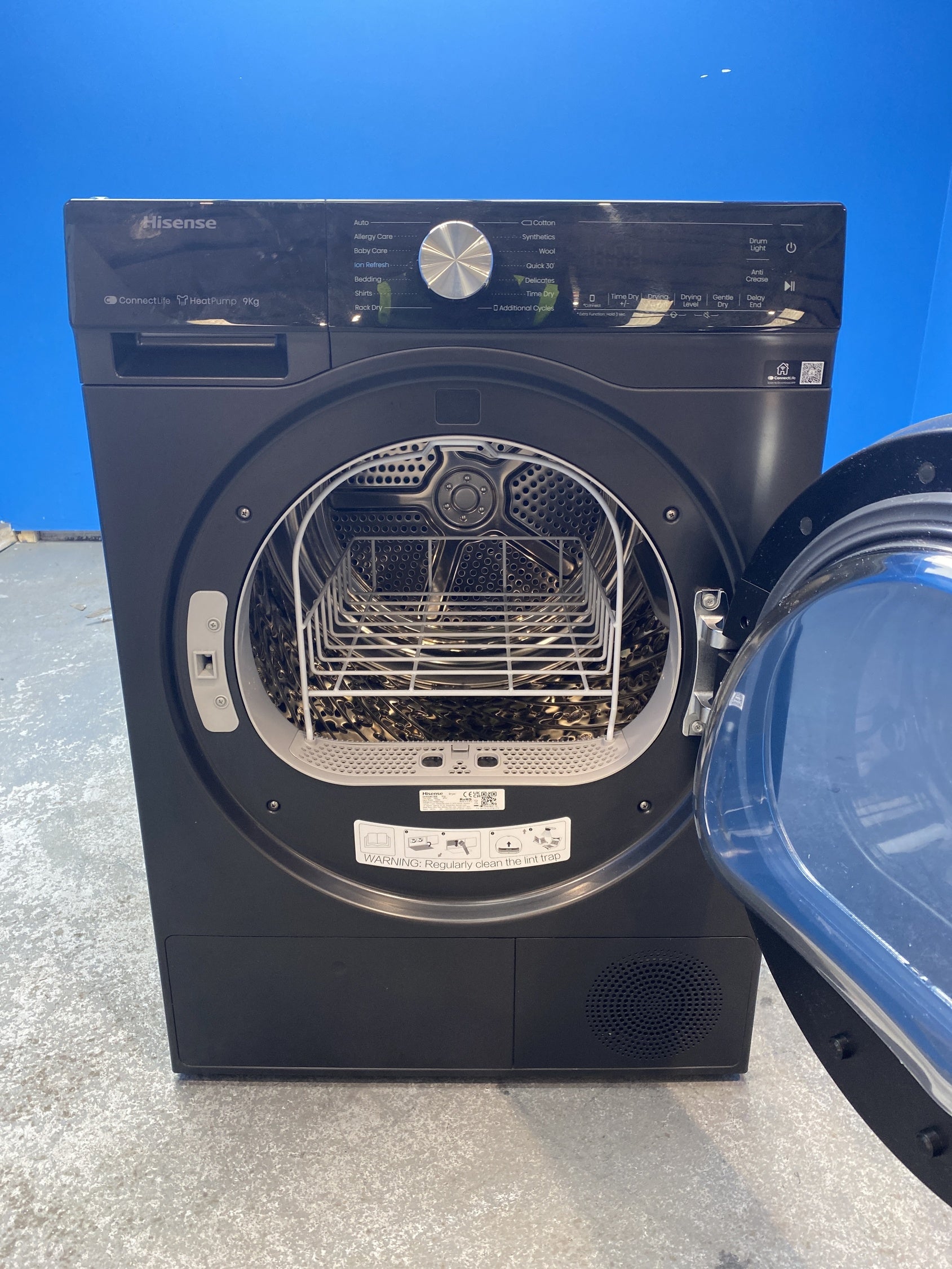 #GRC-152-997 - Hisense DH5S902BB 9kg Heat Pump Tumble Dryer