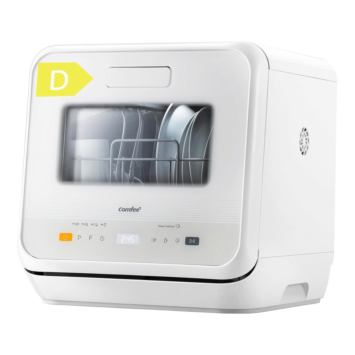 Comfee CDWMT201DW Mini Table Top Dishwasher 5L Tank No Plumbing – Renew 2 U