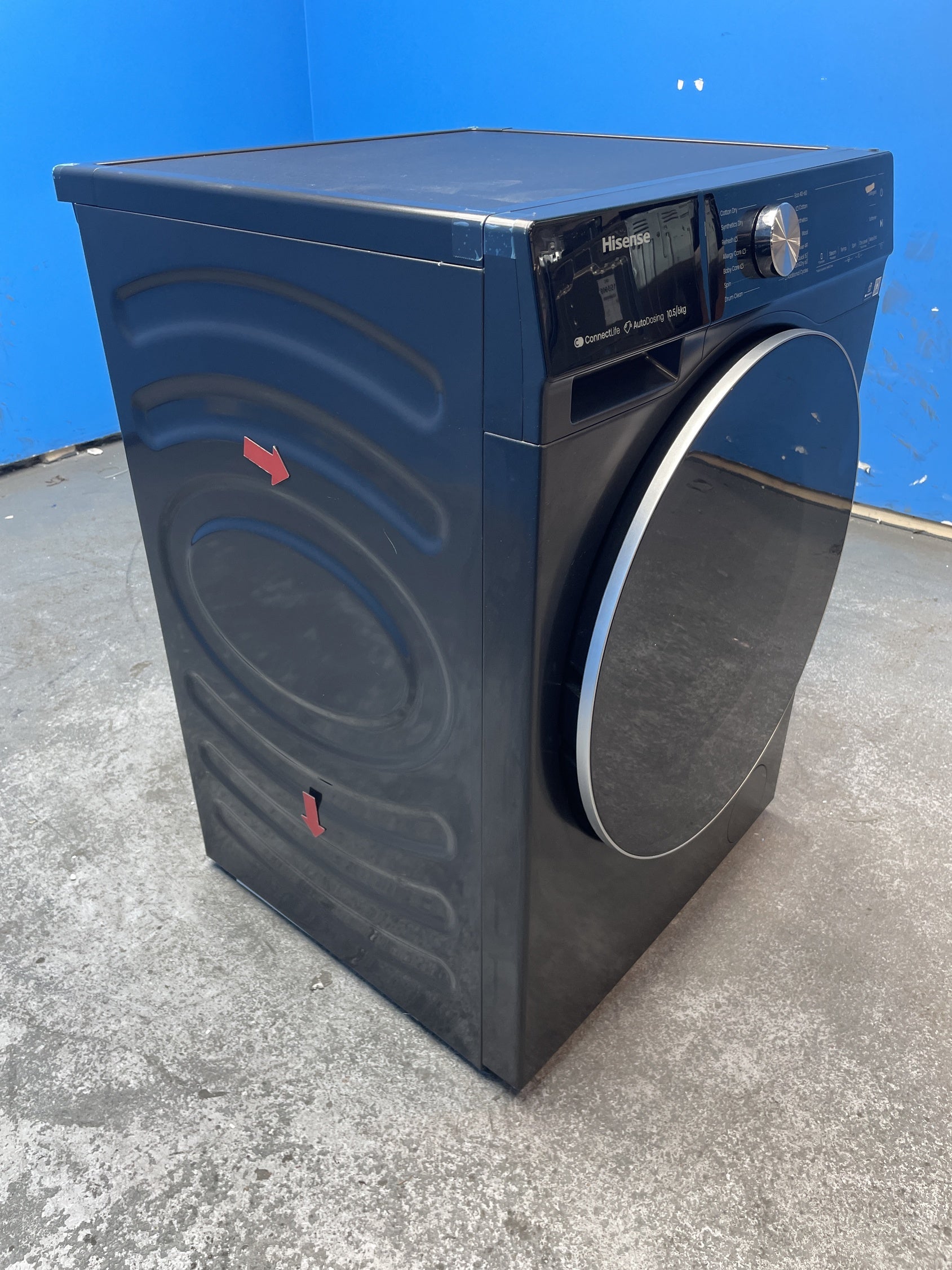 #GRC-136-296 - Hisense WD5S1045BB 10.5/6kg 1400rpm Auto Dosing Washer Dryer
