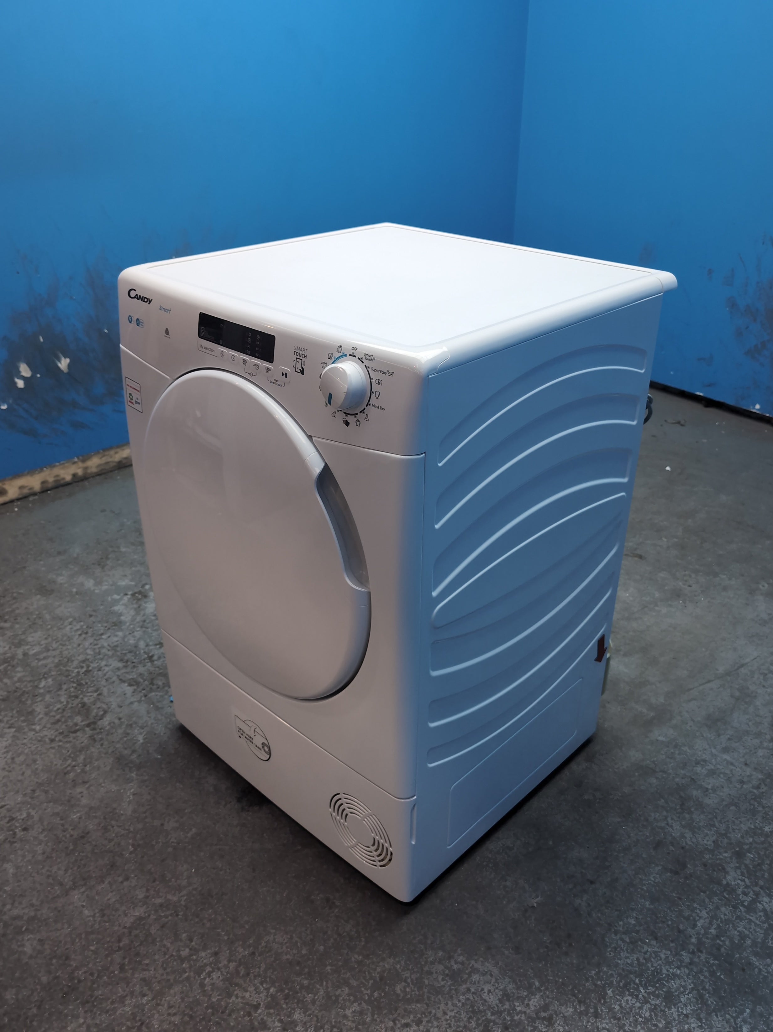 #GRC-163-714 - Candy Smart 9kg Condenser Tumble Dryer – WiFi Connected, White, G Energy Rating
