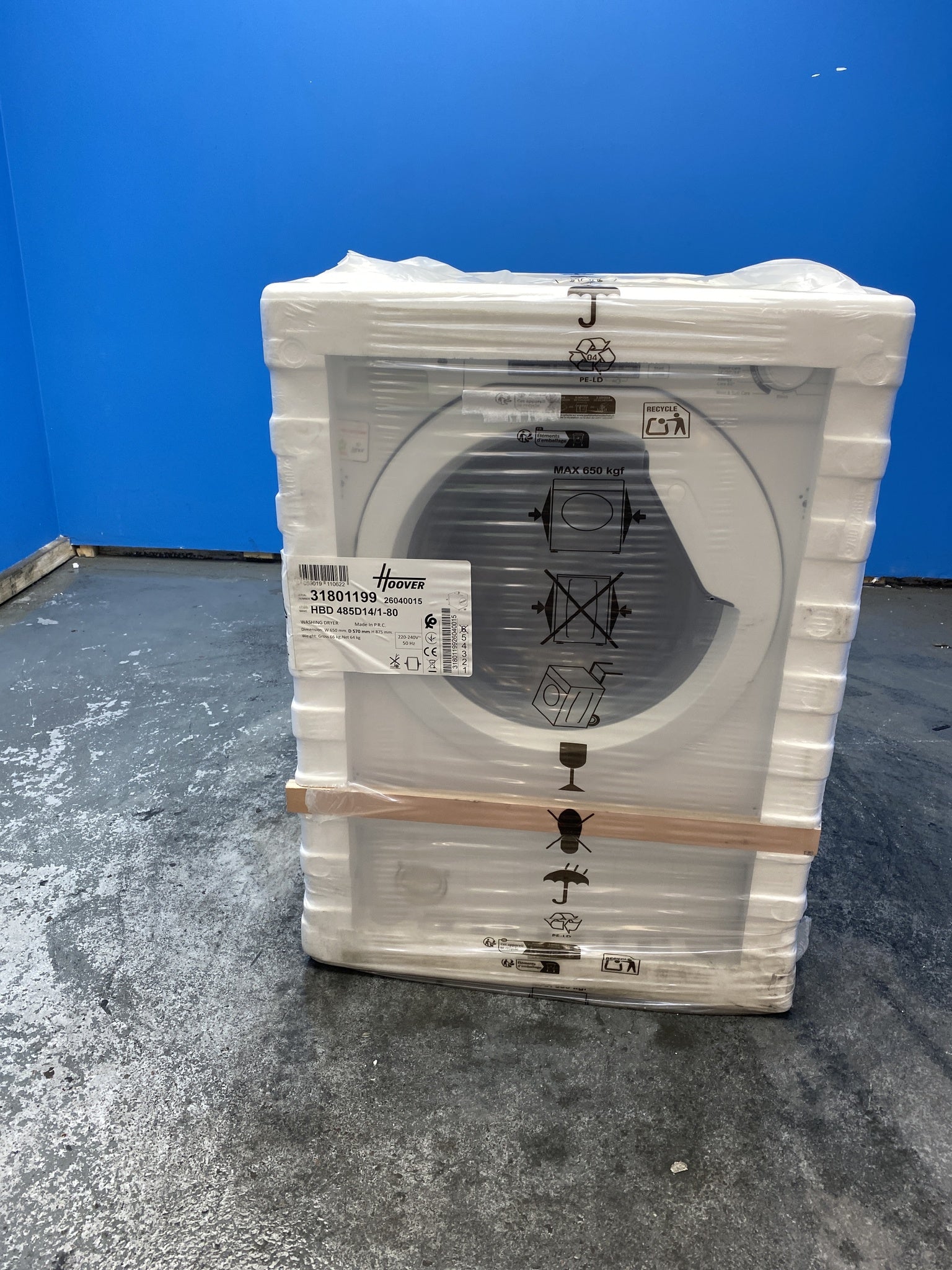 #GRC-156-419 - Hoover HBD 485D14 H-WASH 300 Integrated 8/5kg 1400rpm Washer Dryer