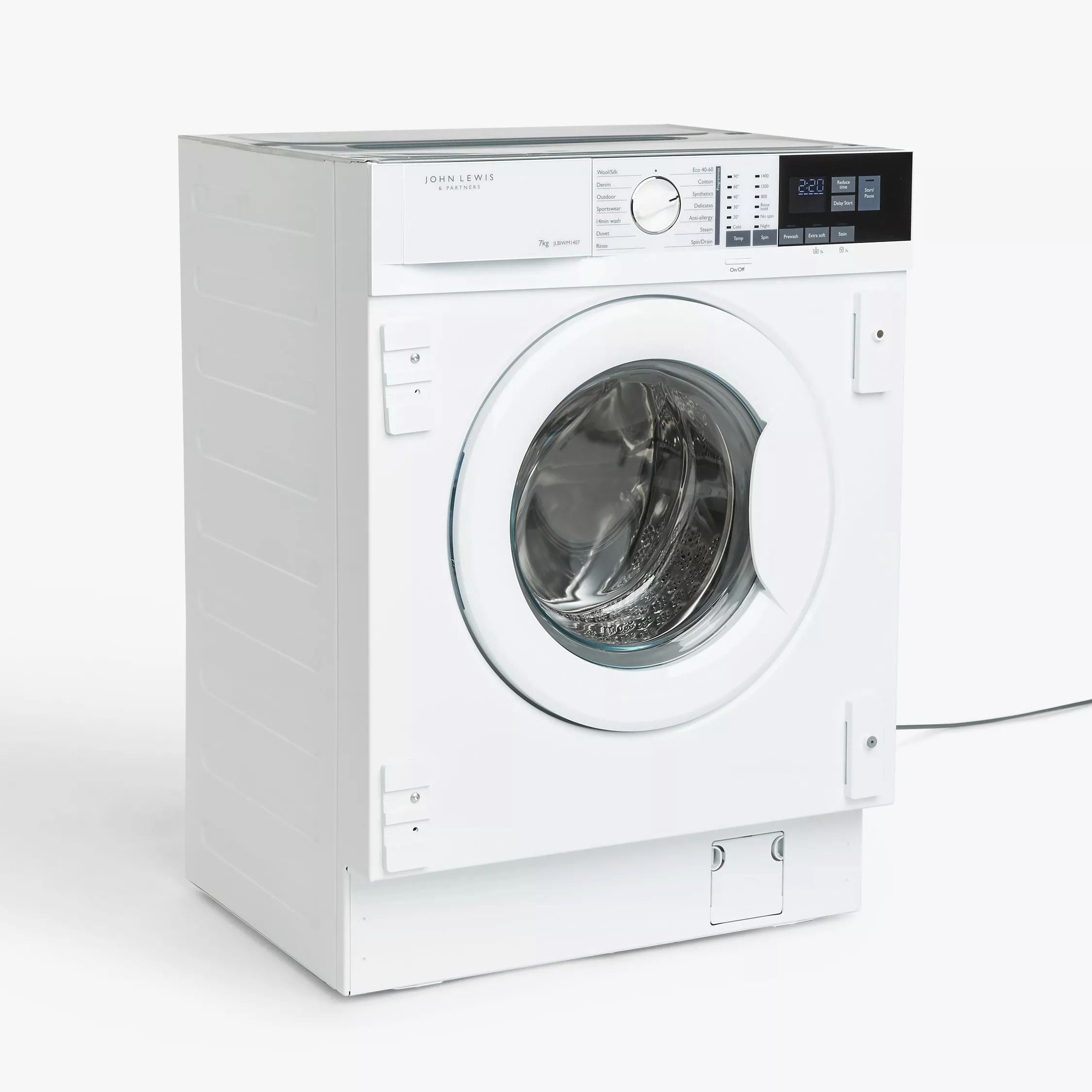 John Lewis Integrated Washing Machine – 7kg Capacity, 1400rpm Spin, Quick Wash – Renew 2 U