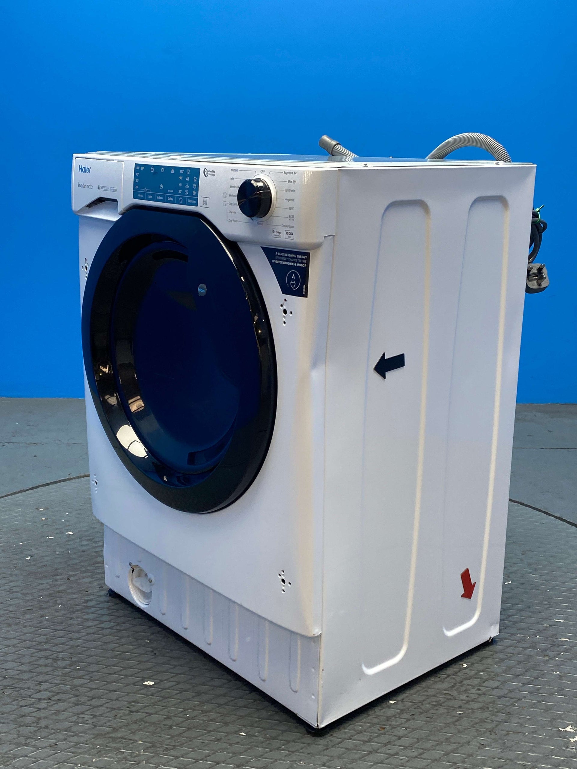 Haier HWDQ90B416FWB Built-in Series 4 9kg / 5kg 1600 Spin Washer Dryer