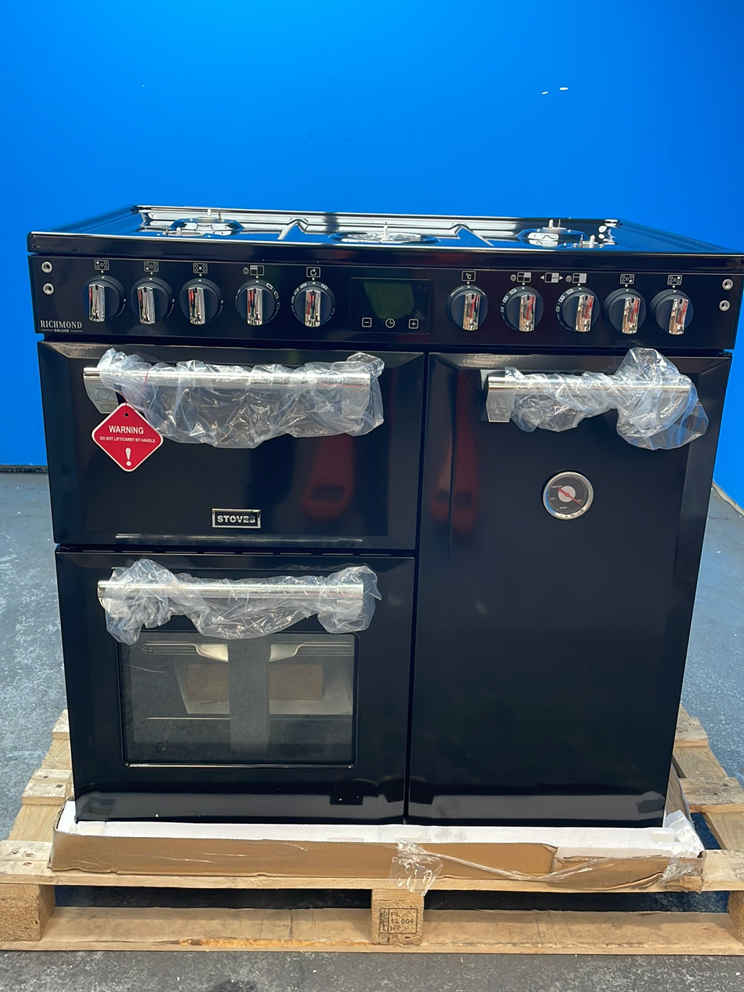 #GRC-164-329 - Stoves Richmond Deluxe 90DF Dual Fuel Range Cooker – 174L Capacity, 5 Burners, AirFry, SteamCleanse
