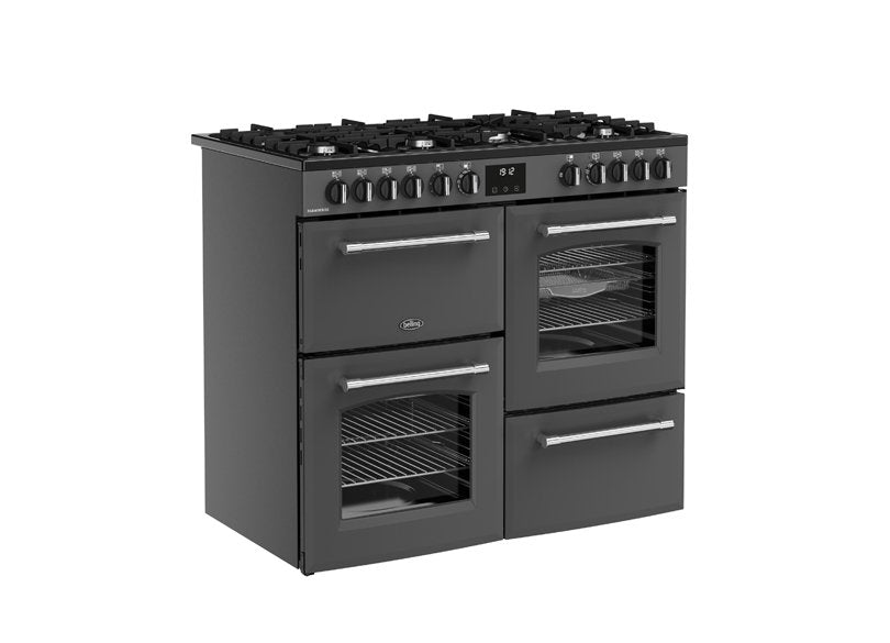 Belling Farmhouse 444411828 100cm Dual Fuel Range Cooker Anthracite – Renew 2 U
