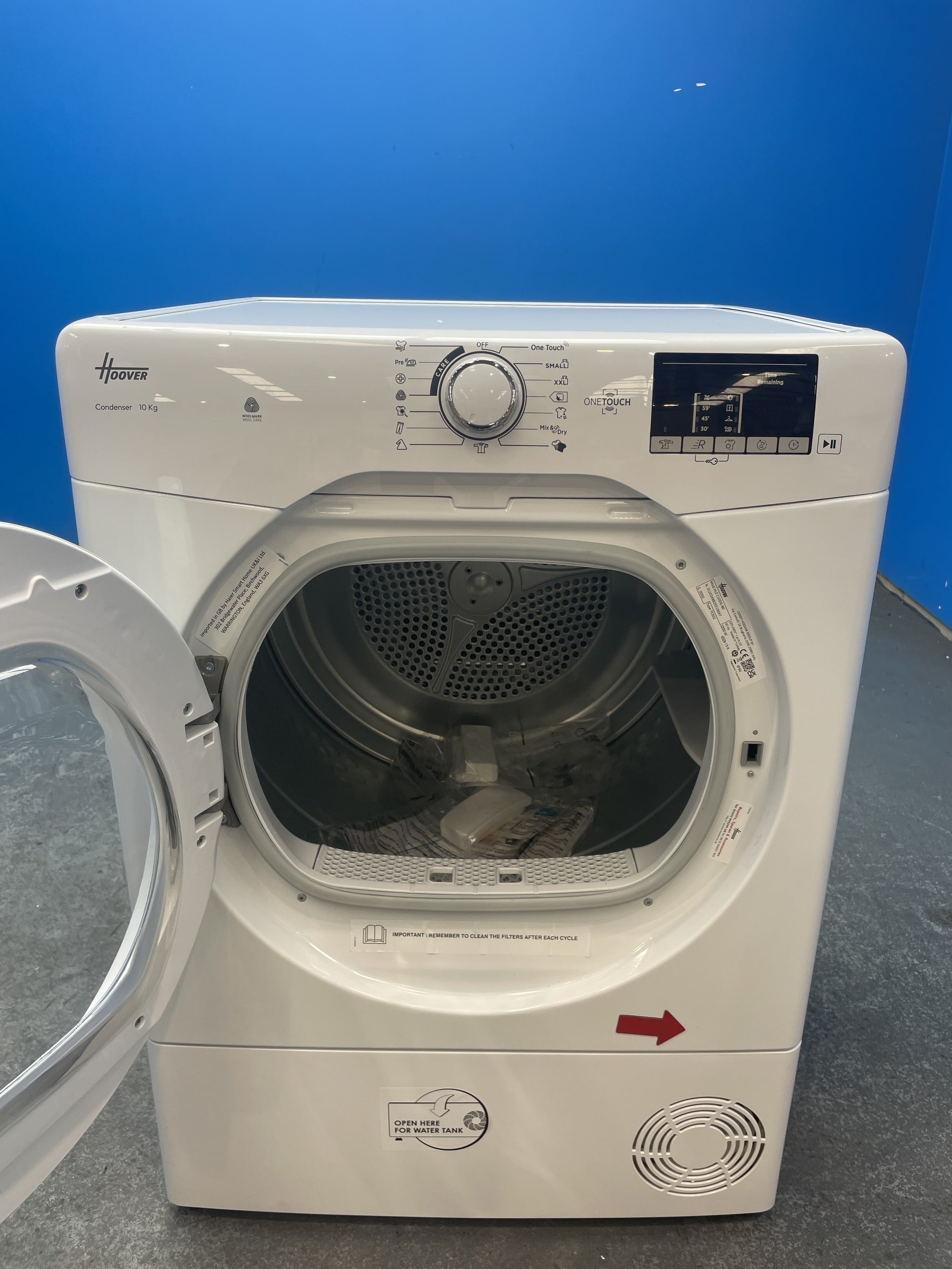 #GRC-159-851 - Hoover HLEC10DG 10kg Condenser Tumble Dryer