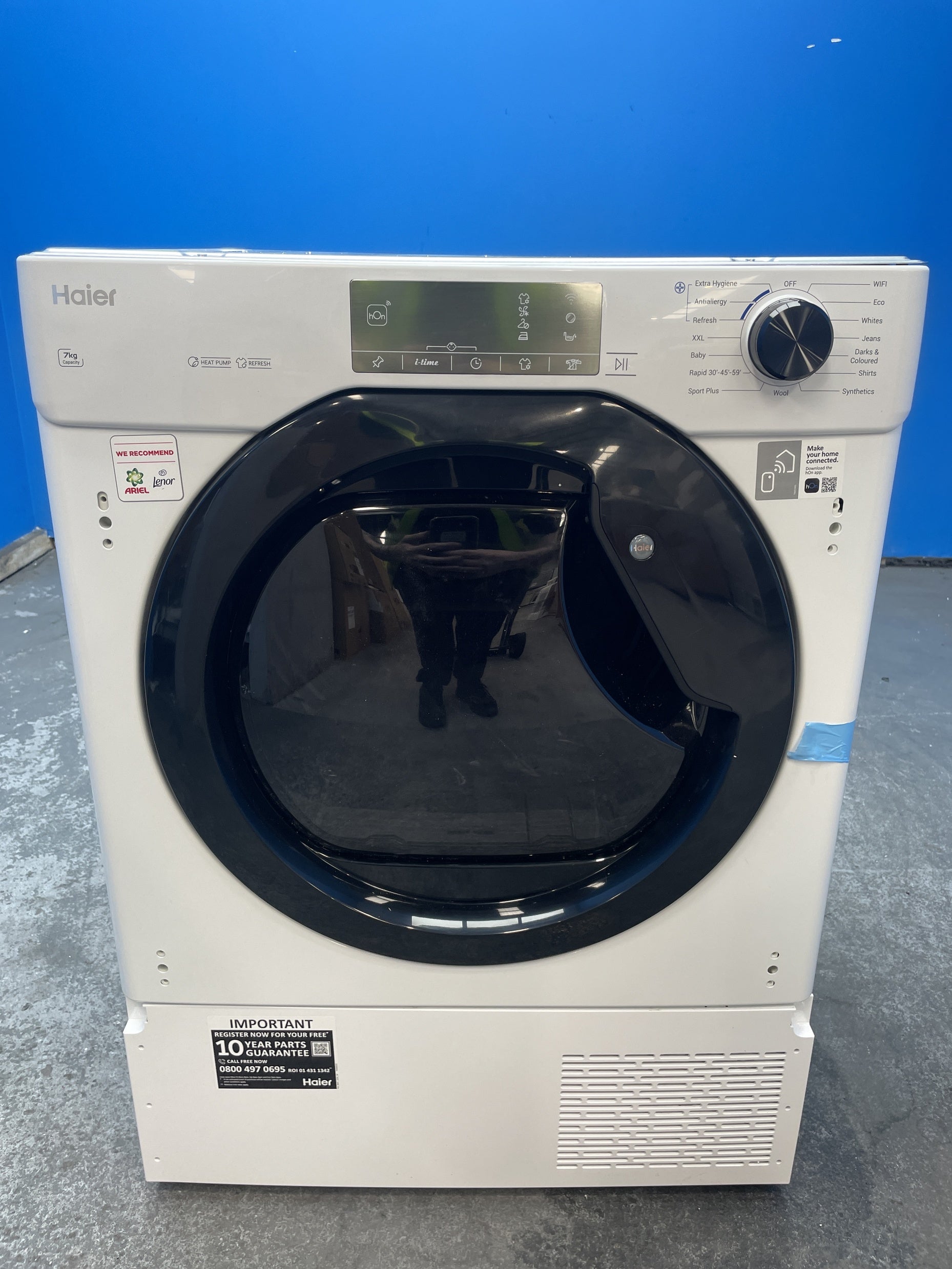 #GRC-160-057 - Haier Series 6 HDBI H7A2TBEX-80 Integrated 7kg Heat Pump Tumble Dryer