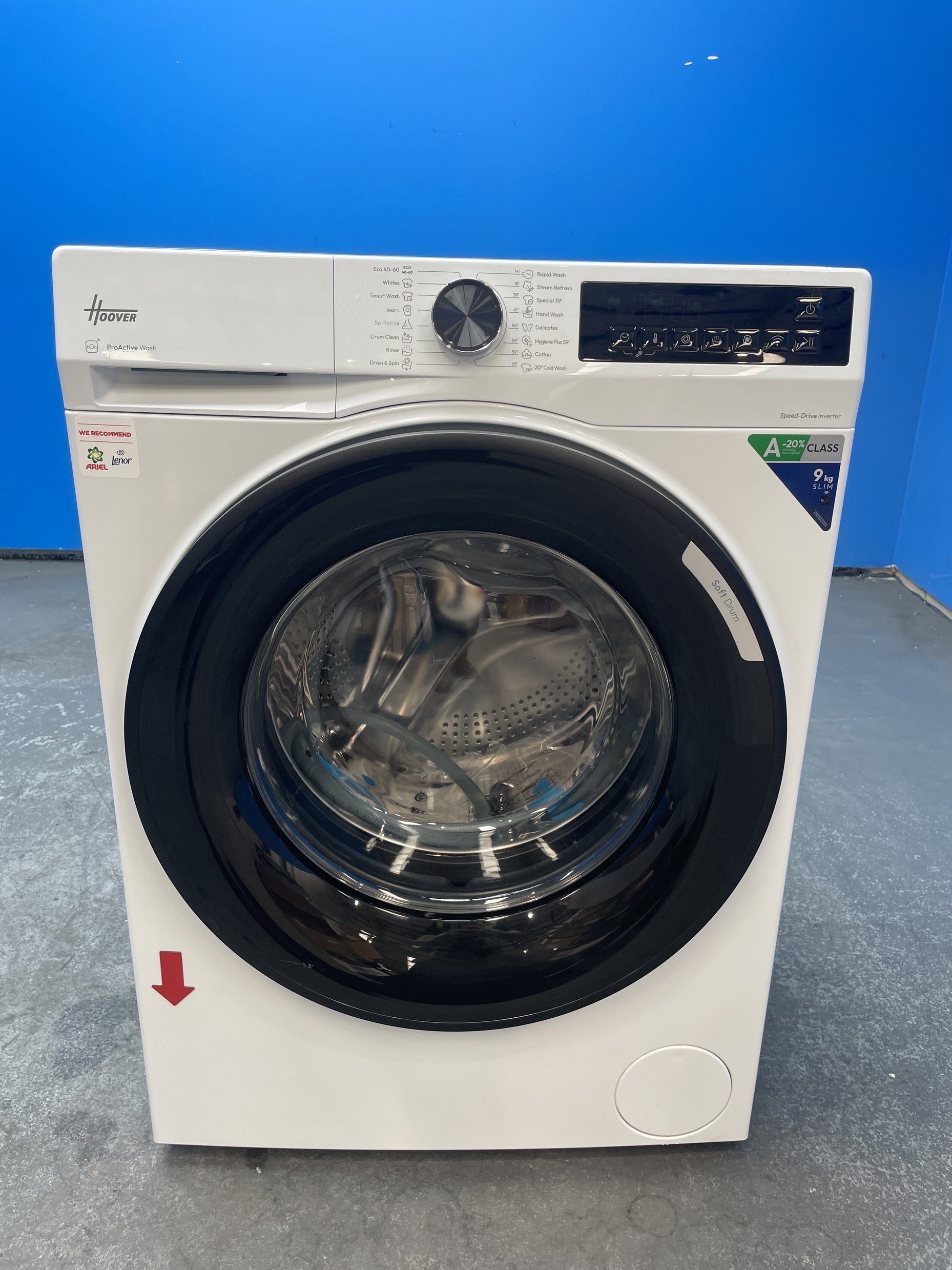 #GRC-160-192 - Hoover Pro Wash Series 3 HBR 49SBL8-80 9kg 1400rpm Washing Machine
