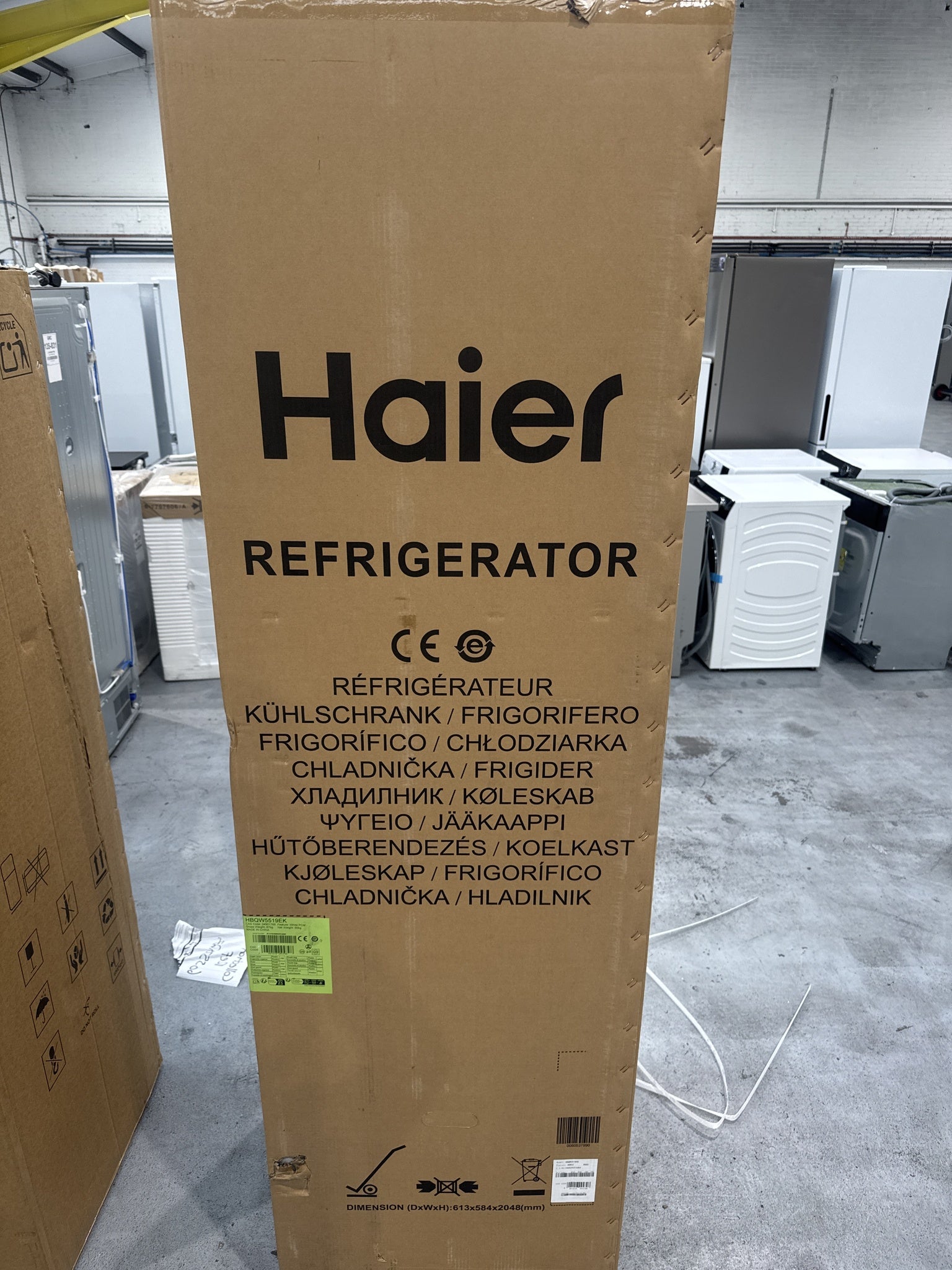 Haier Series 6 HBQW5519EK 194cm Integrated Total No Frost Fridge Freezer
