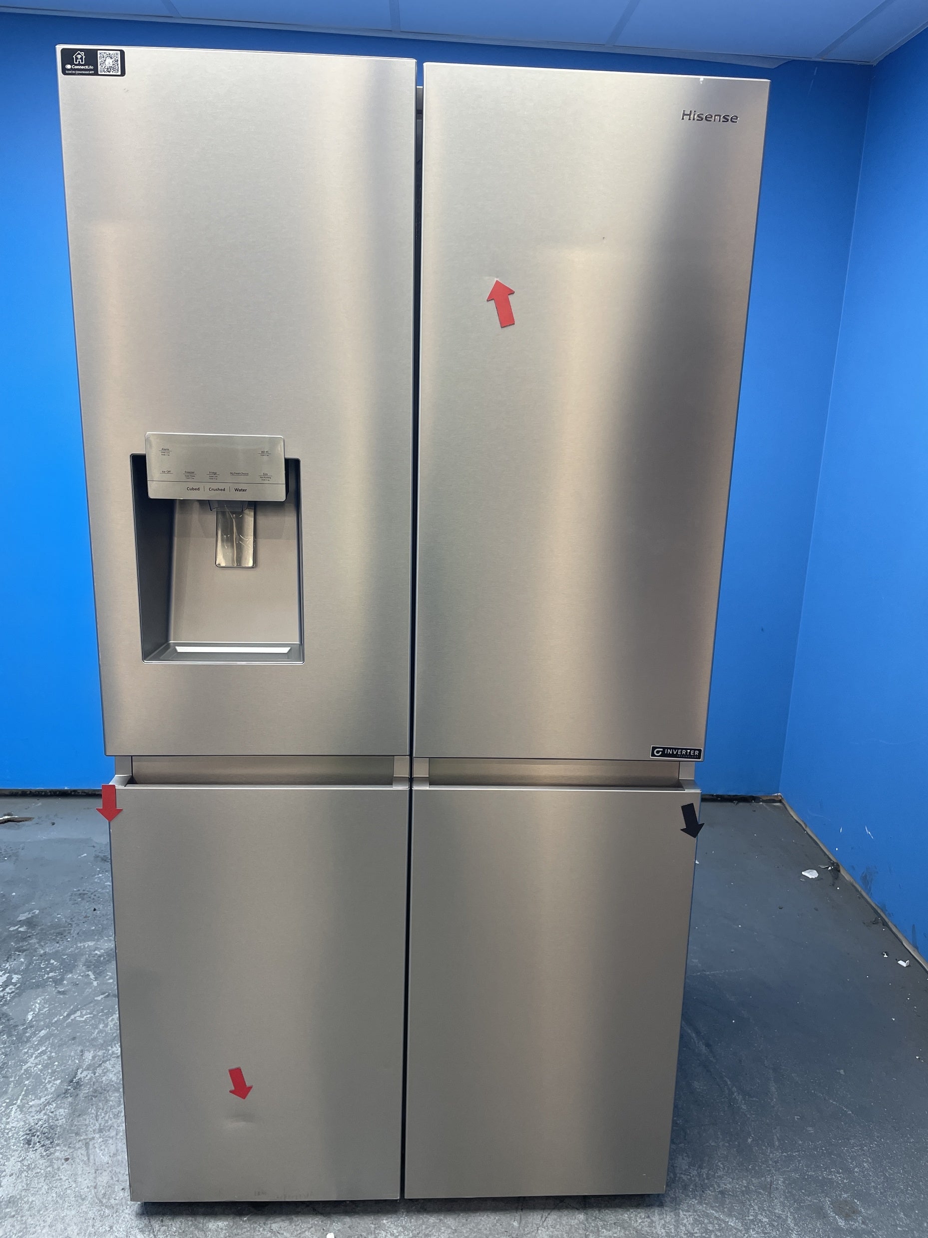 #GRC-157-493 - Hisense RQ760N4SASE 4-Door 584L American Fridge Freezer