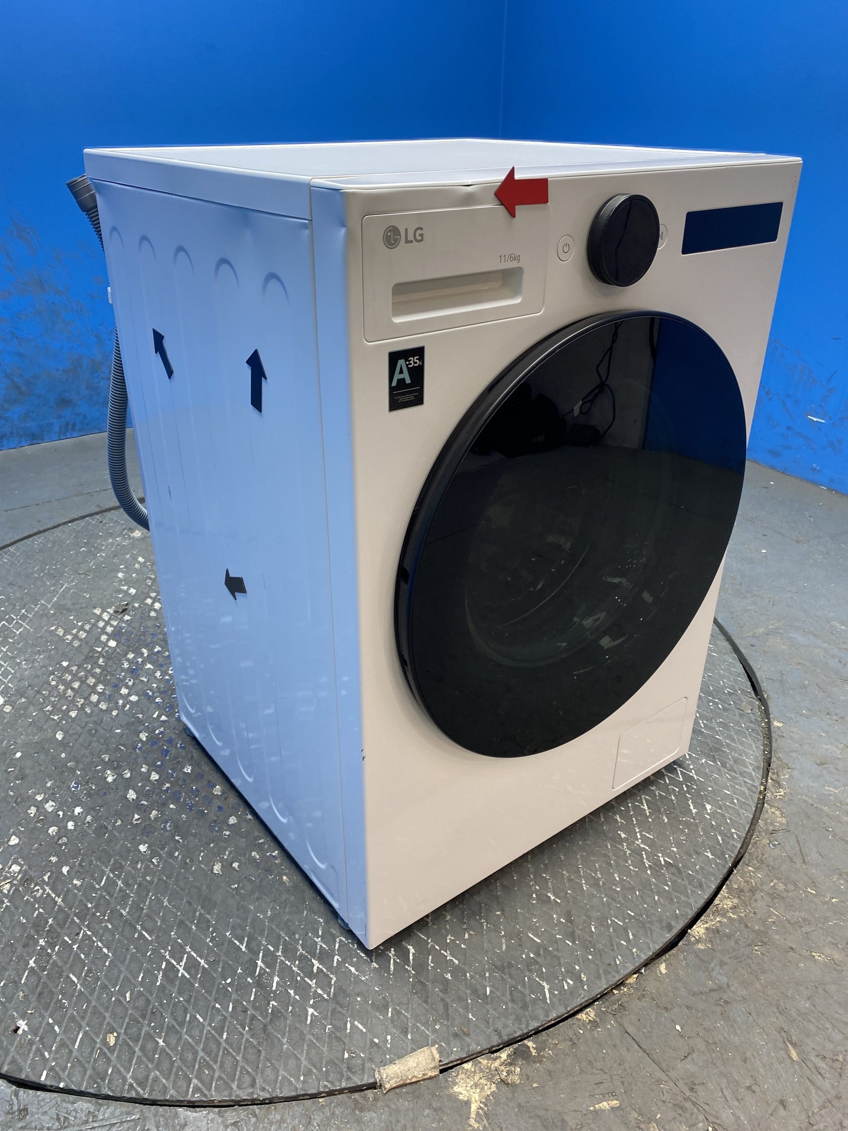 #GRC-136-293 - LG W4X7016TWB AI Direct Drive 11/6kg 1400rpm Washer Dryer