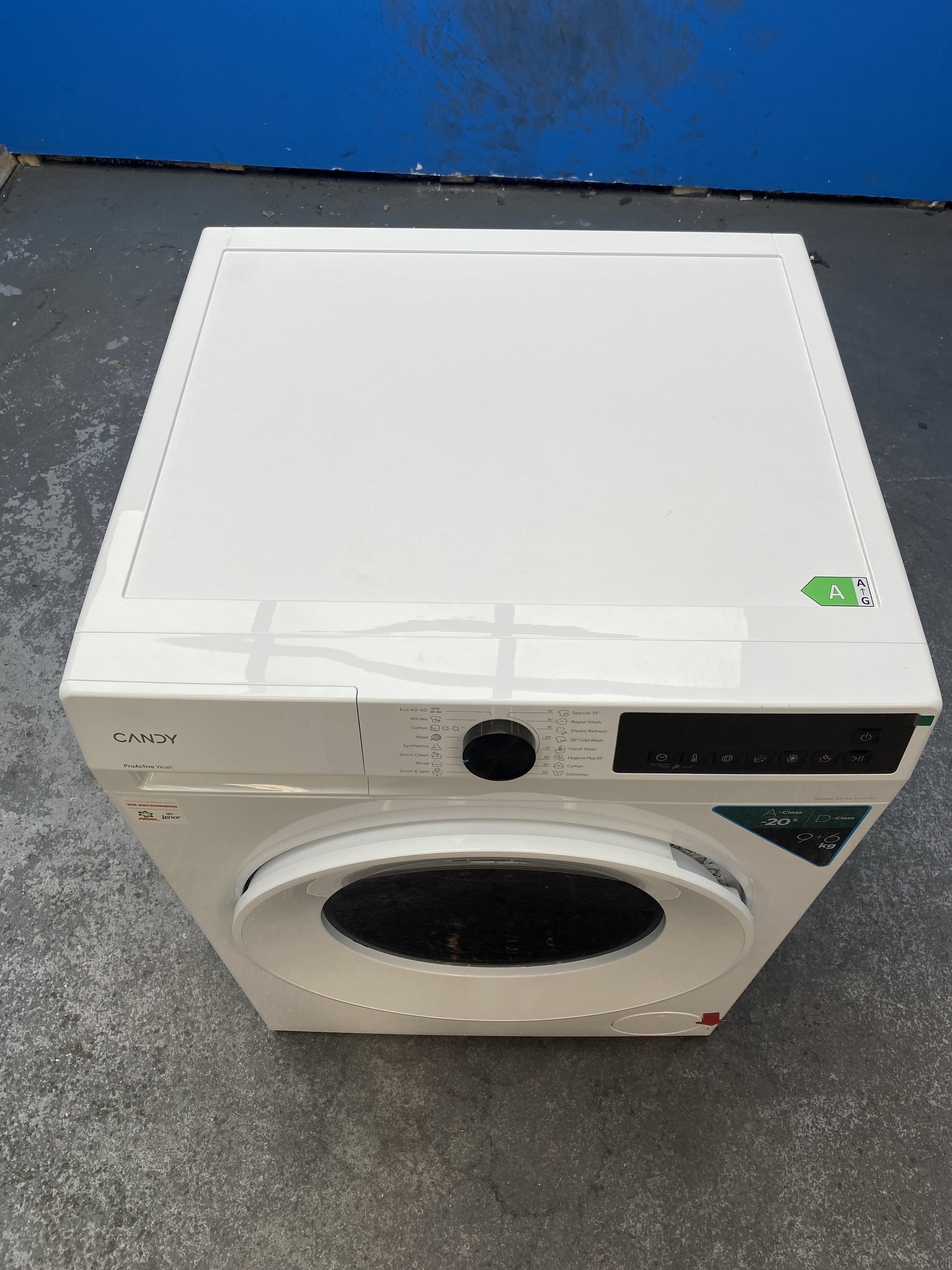 #GRC-160-063 - Candy Quick Pro GWD 4968-80 9kg/6kg 1400 Spin Washer Dryer