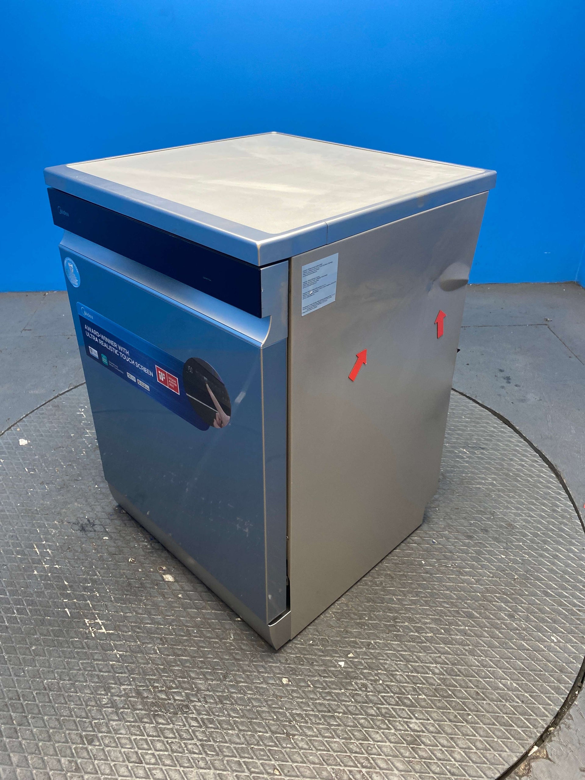 Midea MDWEF1433GSS 14 Place Wi-Fi Dishwasher