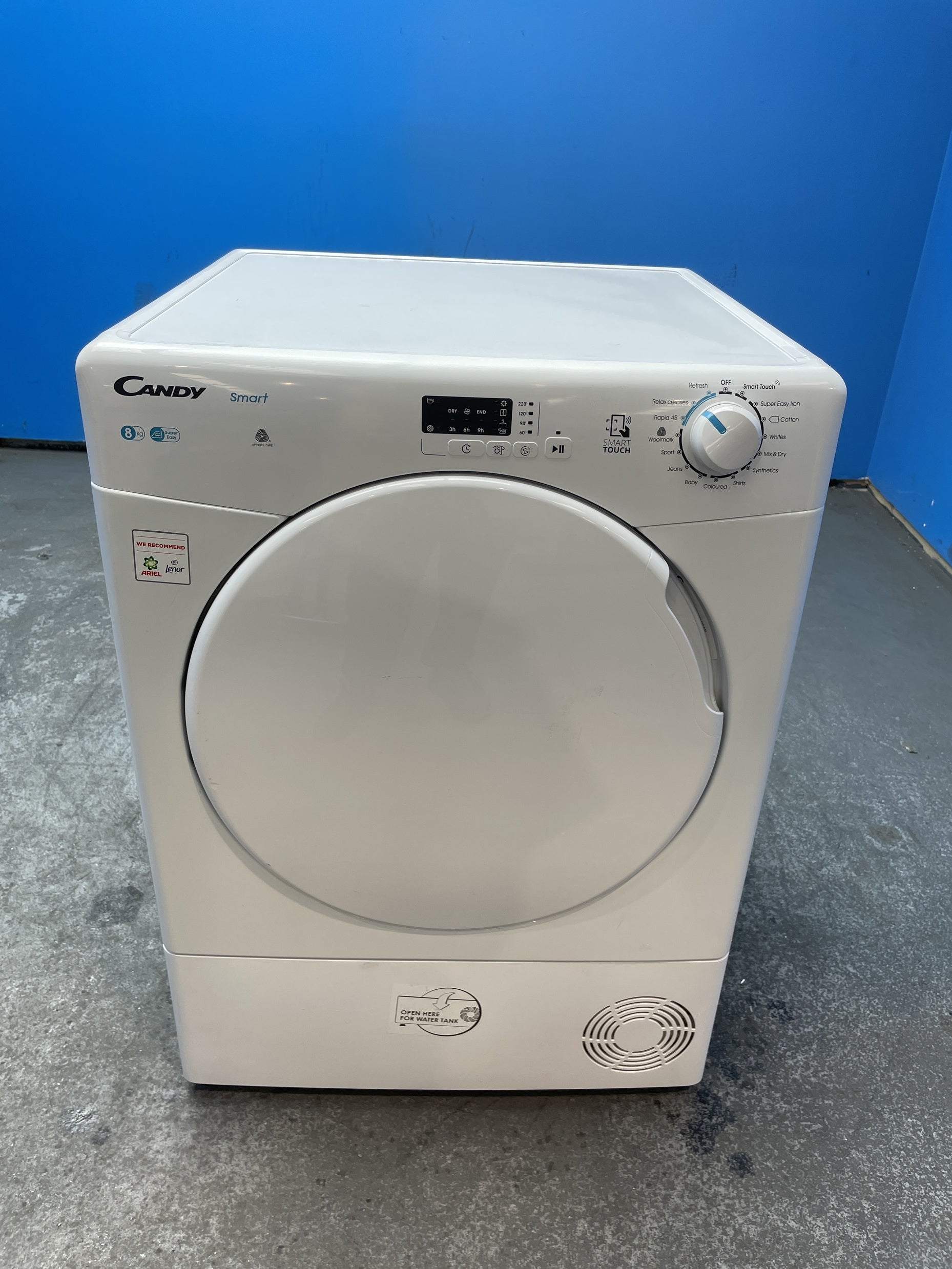 #GRC-162-679 - Candy Smart 8kg Condenser Tumble Dryer – NFC Connectivity, White