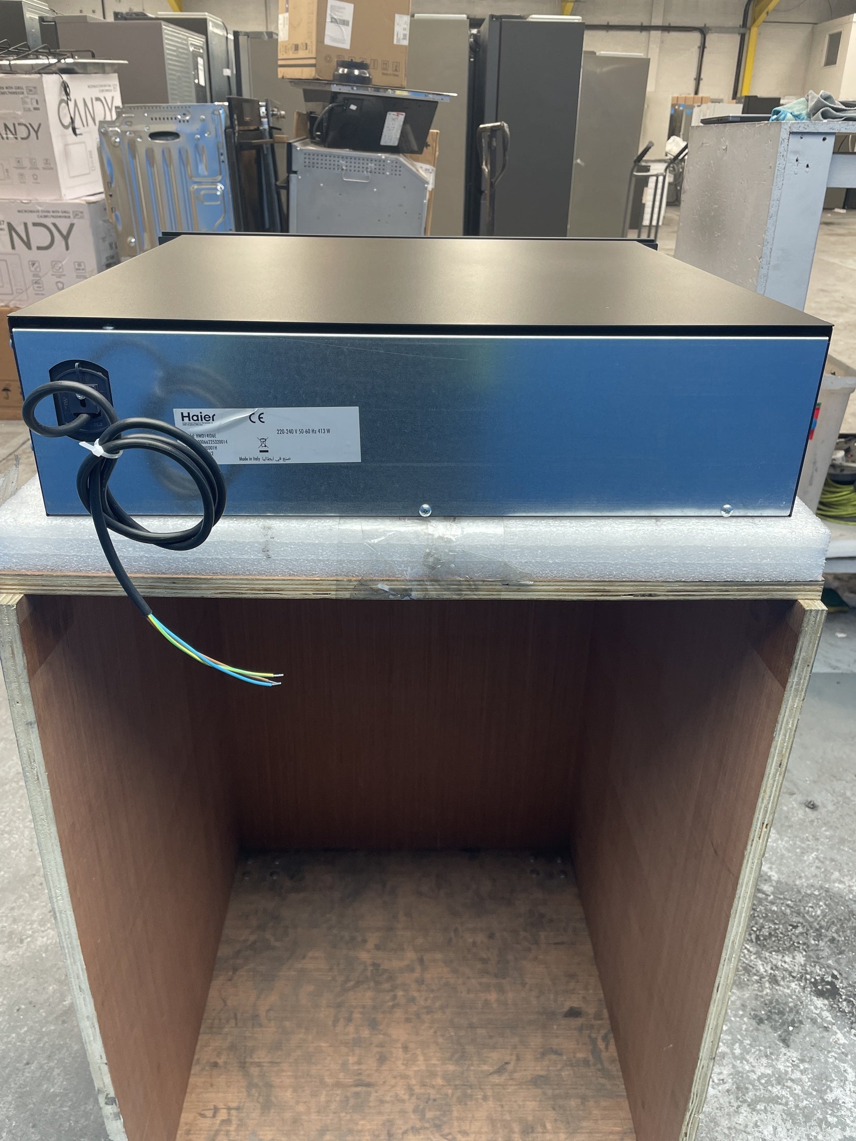 #GRC-154-383 - Haier HWD14ID6E Series 6 14cm Built-In Black Glass Warming Drawer