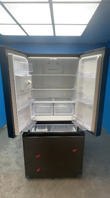 #GRC-163-641 - Samsung 81.7cm French Door Fridge Freezer – 495L, Black, Total No Frost