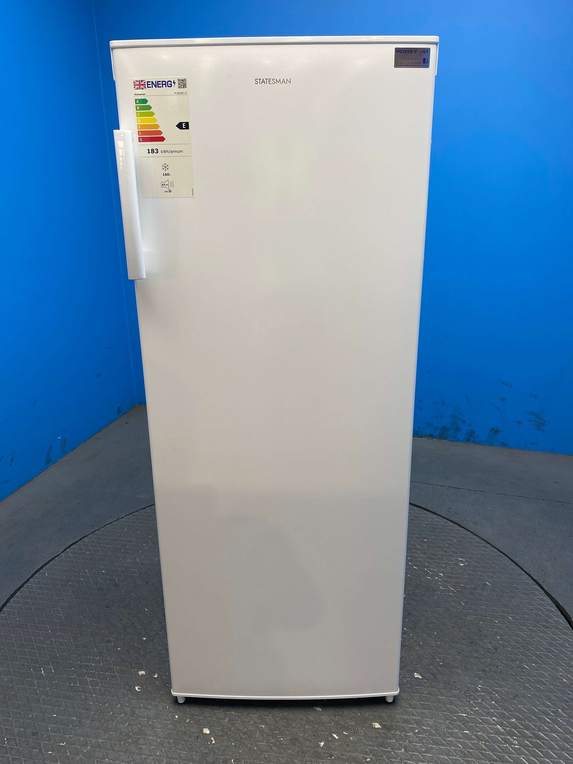Statesman TF160LWE 55cm 157 Litre Upright Tall Freezer