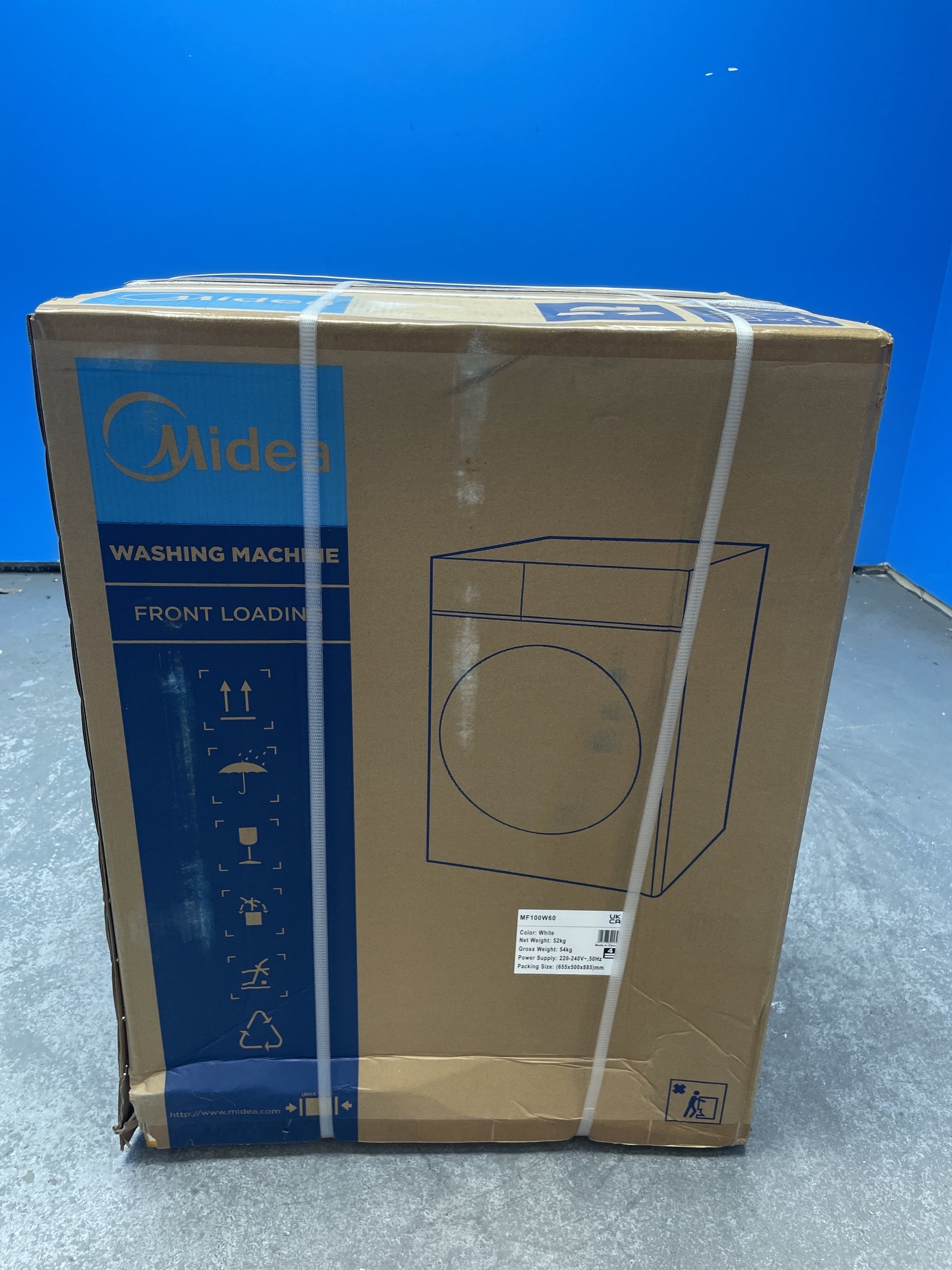 #GRC-158-908 - Midea MF100W60 6kg 1000 Spin Washing Machine with Lunar Dial