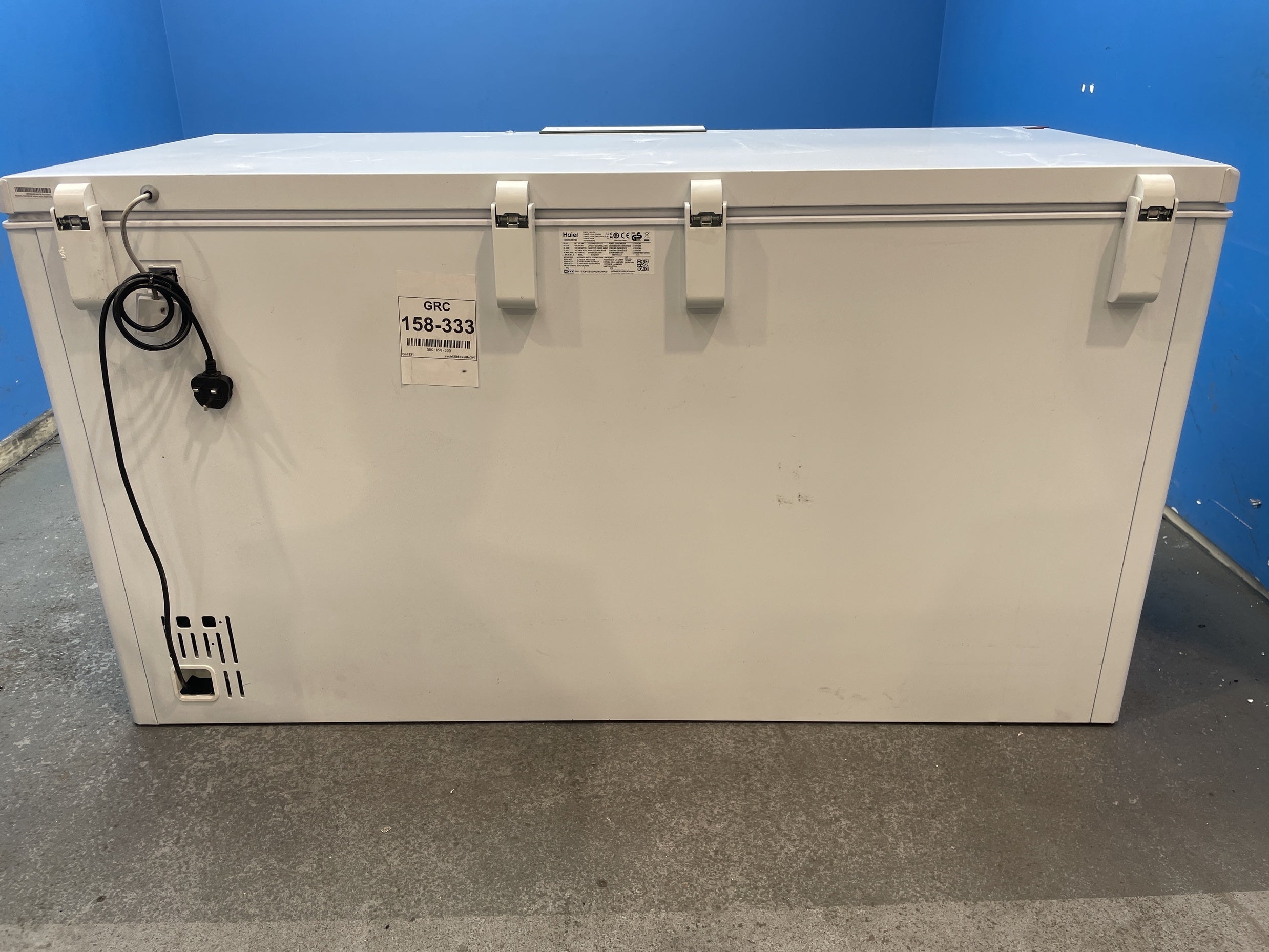 #GRC-158-333 - Haier HCE520EK 508L Series 7 Cold Shield Chest Freezer