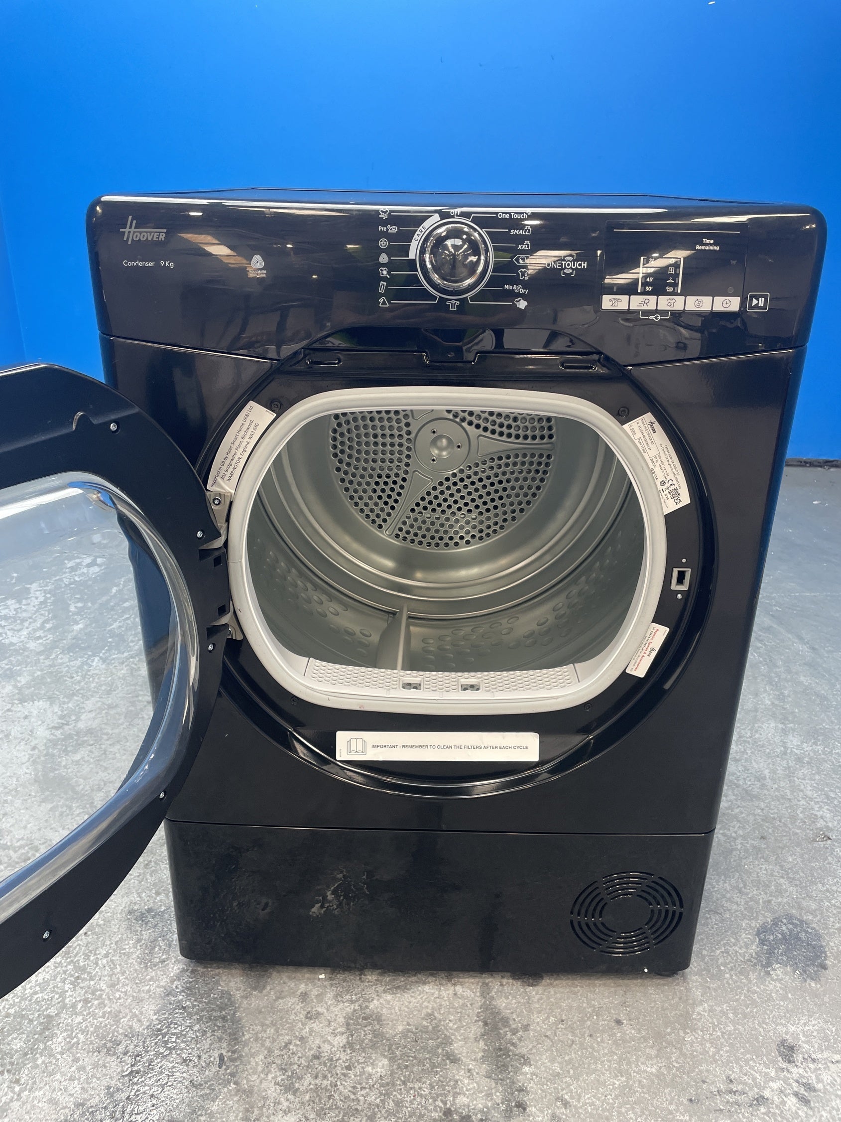 #GRC-158-585 - Hoover H-DRY 300 HLE C9DGB 9kg Condenser Tumble Dryer
