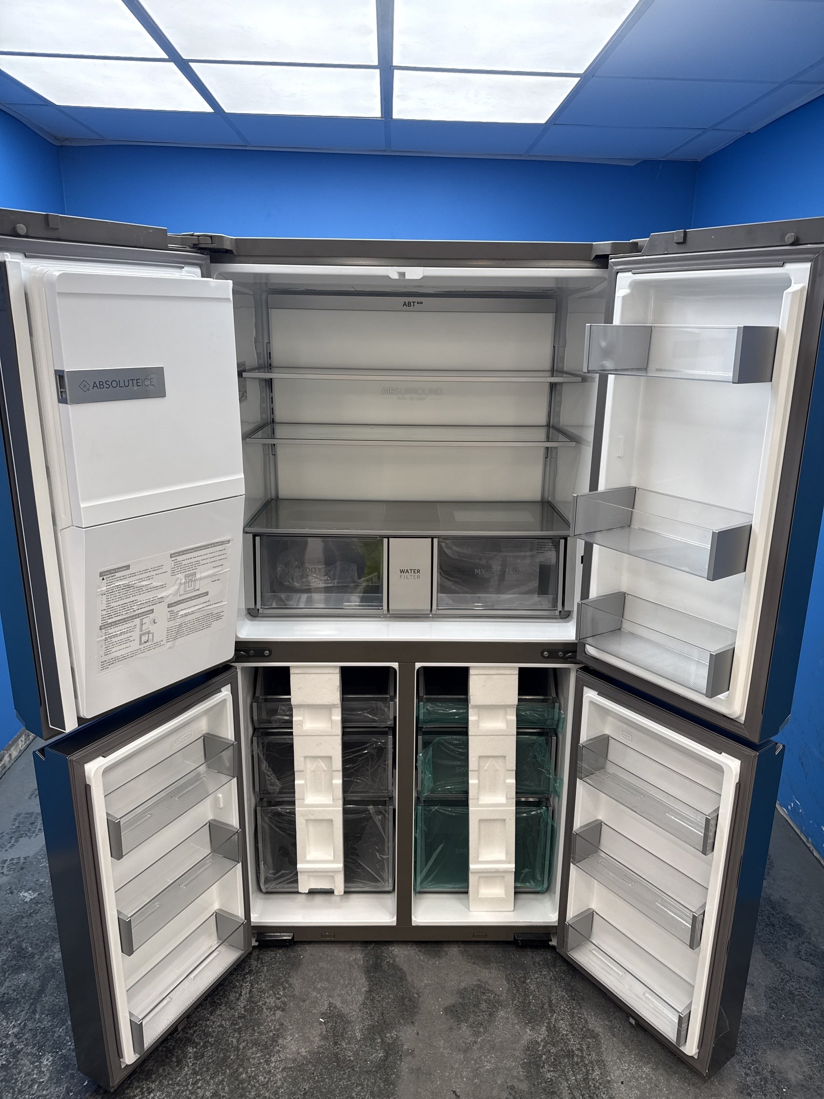 #GRC-153-244 - Haier HCR7918EIMP American Style Series 7 601 Litre Fridge Freezer