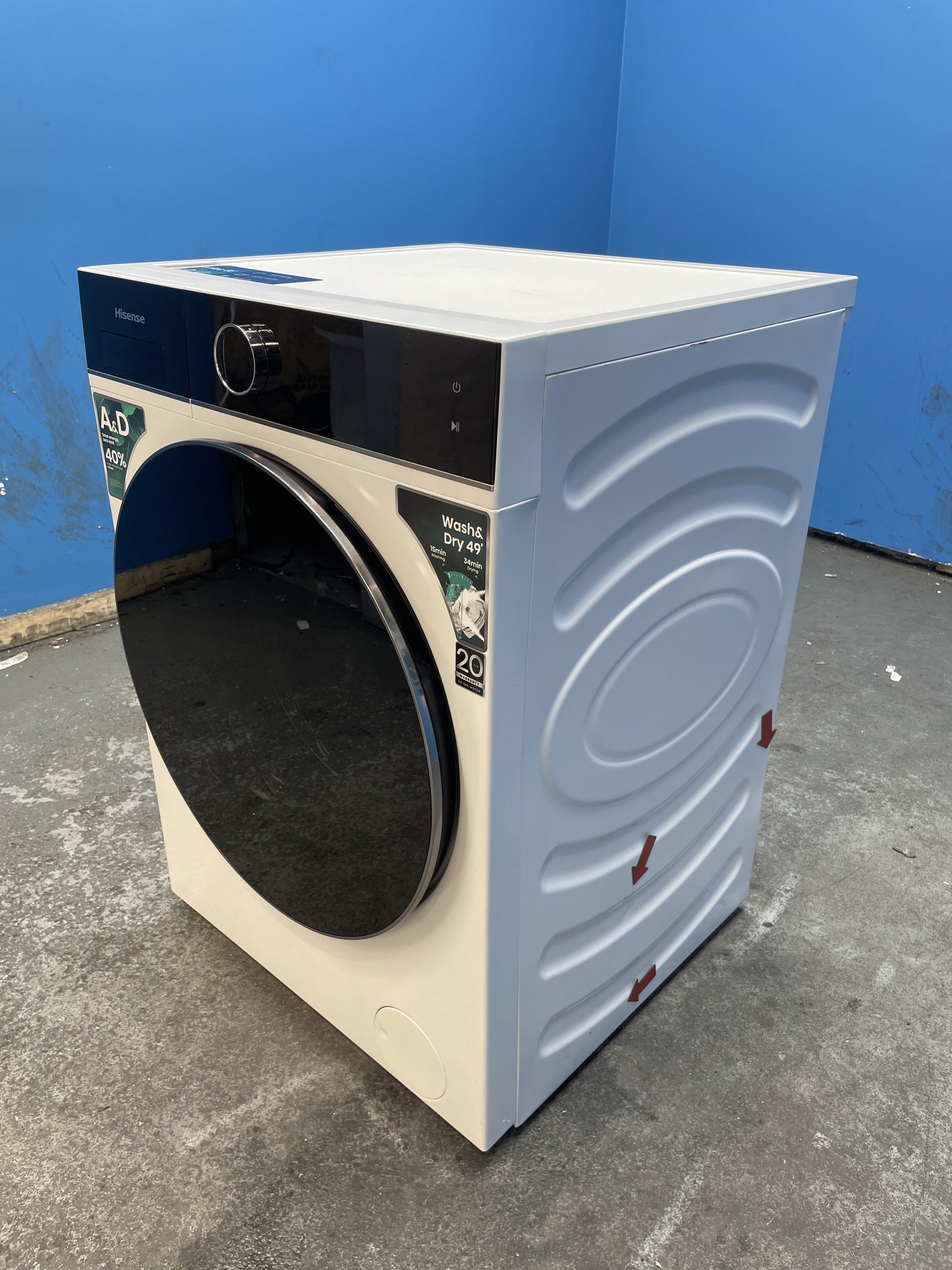 #GRC-158-027 - Hisense WD5I1245BWR 5i Series 12/8kg 1400rpm Washer Dryer