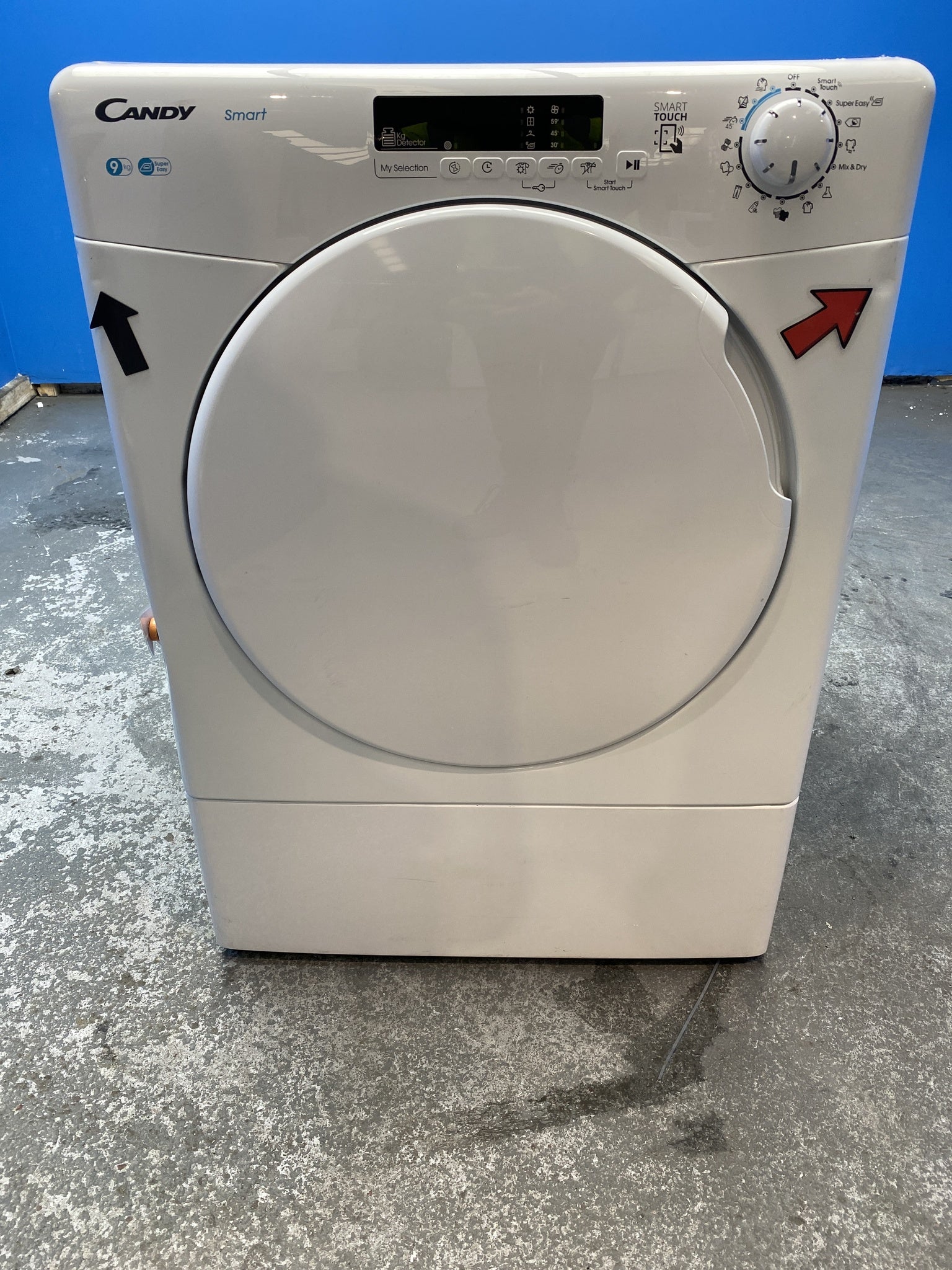 #GRC-156-122 - Candy CSEV9DF 9kg Vented Smart Tumble Dryer