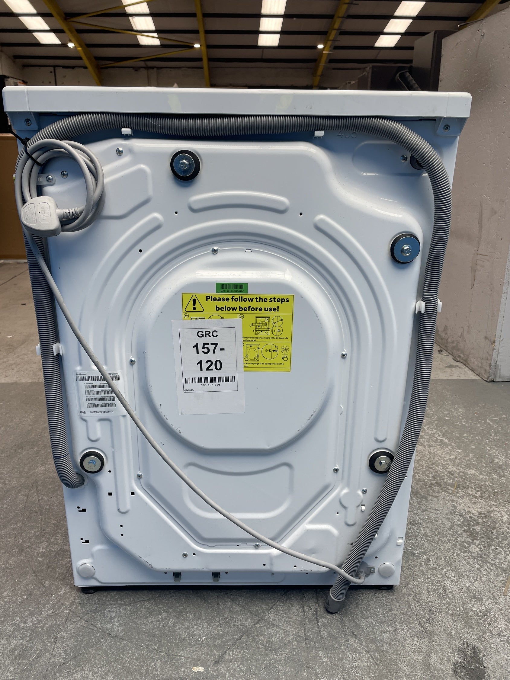 #GRC-157-120 - Haier HWD80-BP14367TU1 8/5kg 1400rpm Washer Dryer