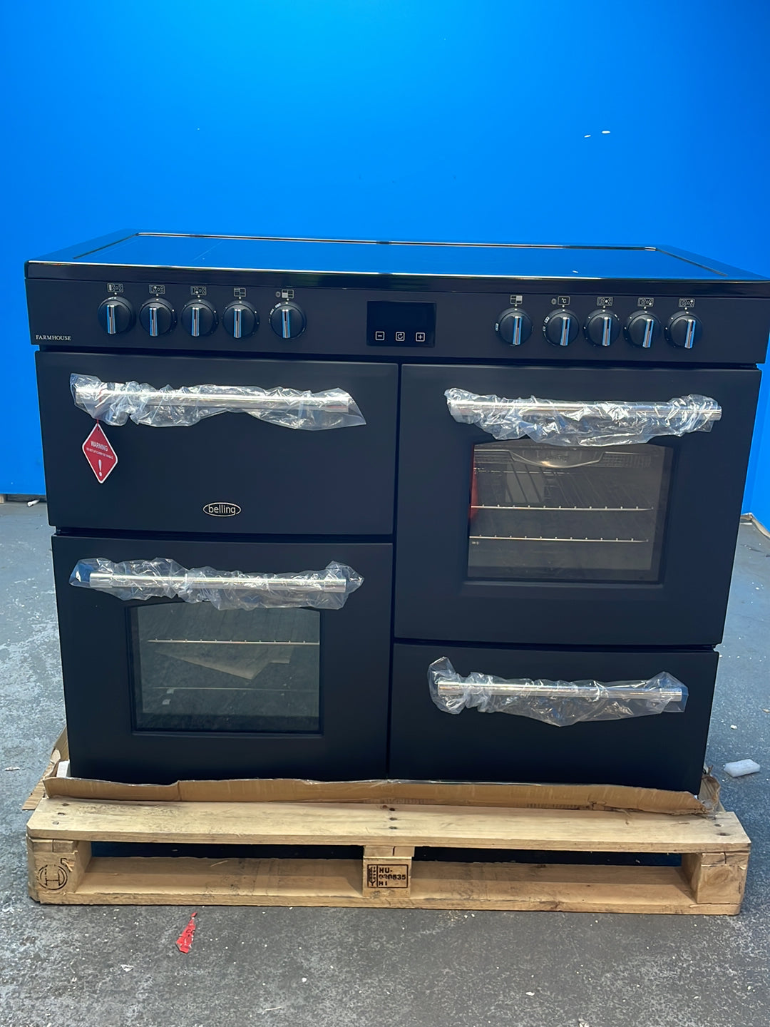 #GRC-164-287 - Belling Farmhouse 110Ei 110cm Electric Range Cooker – 5 Zone Induction Hob, AirFry Function, Anthracite
