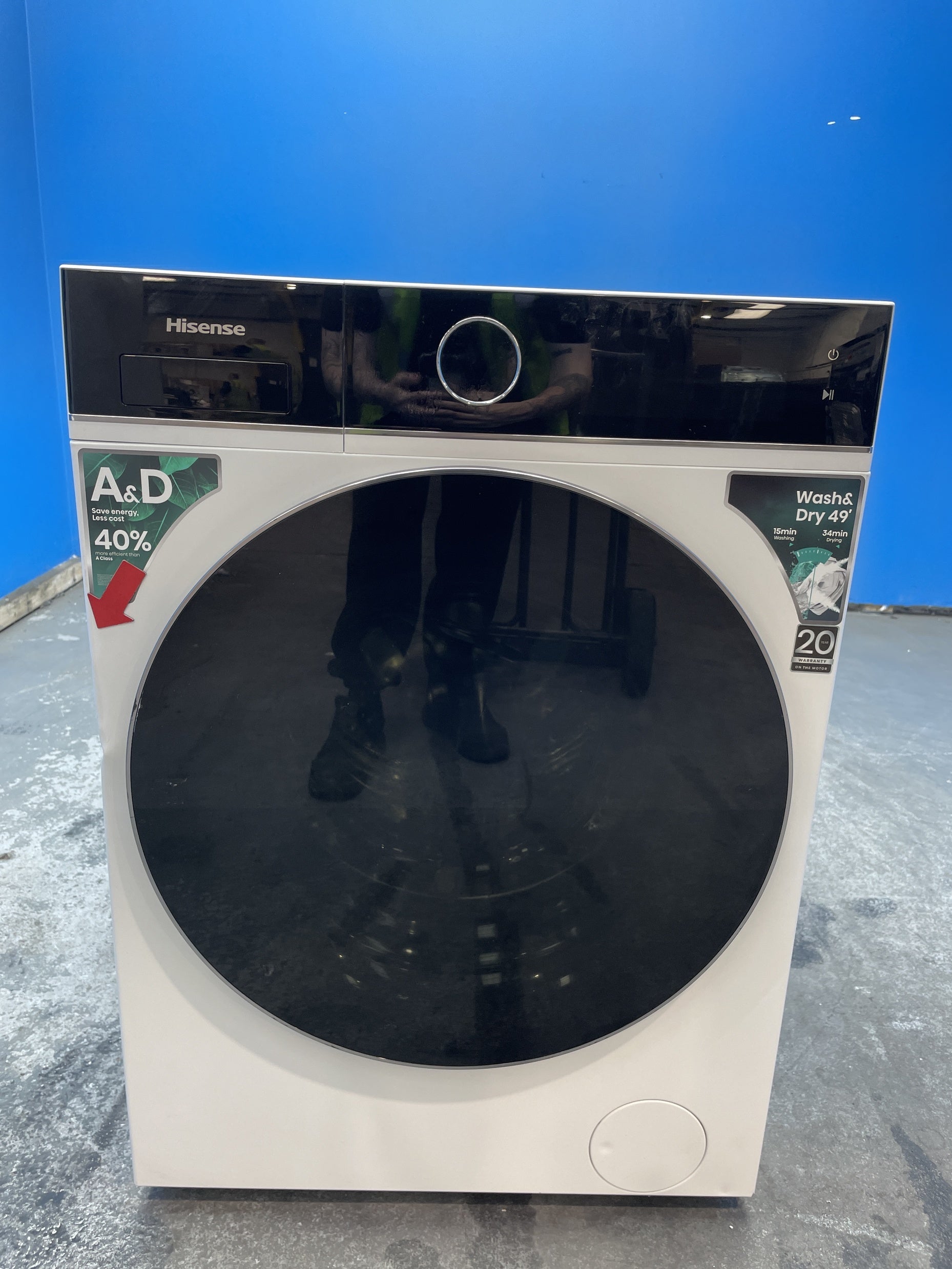 #GRC-158-027 - Hisense WD5I1245BWR 5i Series 12/8kg 1400rpm Washer Dryer