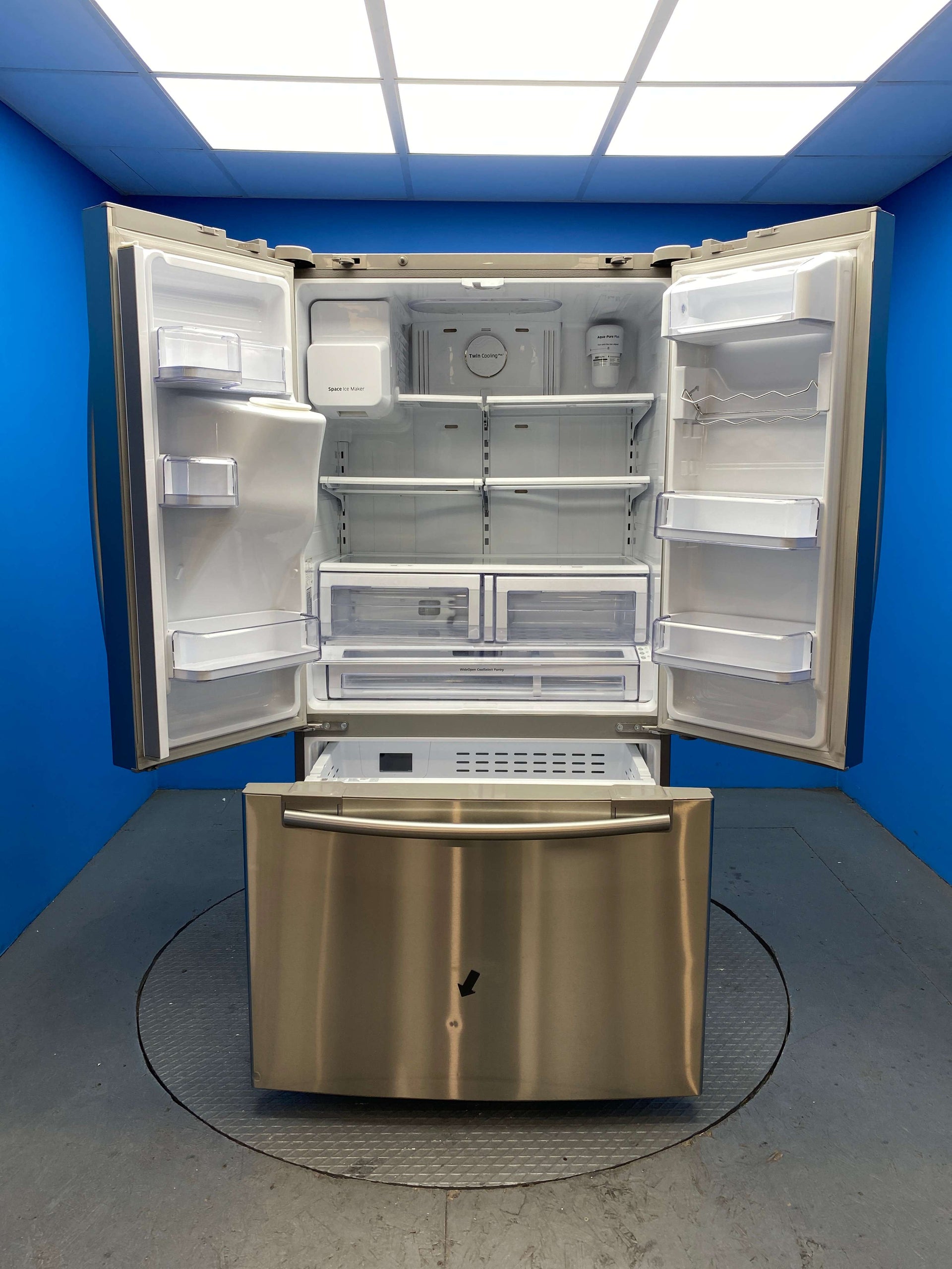 SAMSUNG RFG23UERS/EU American-Style Fridge Freezer Stainless Steel