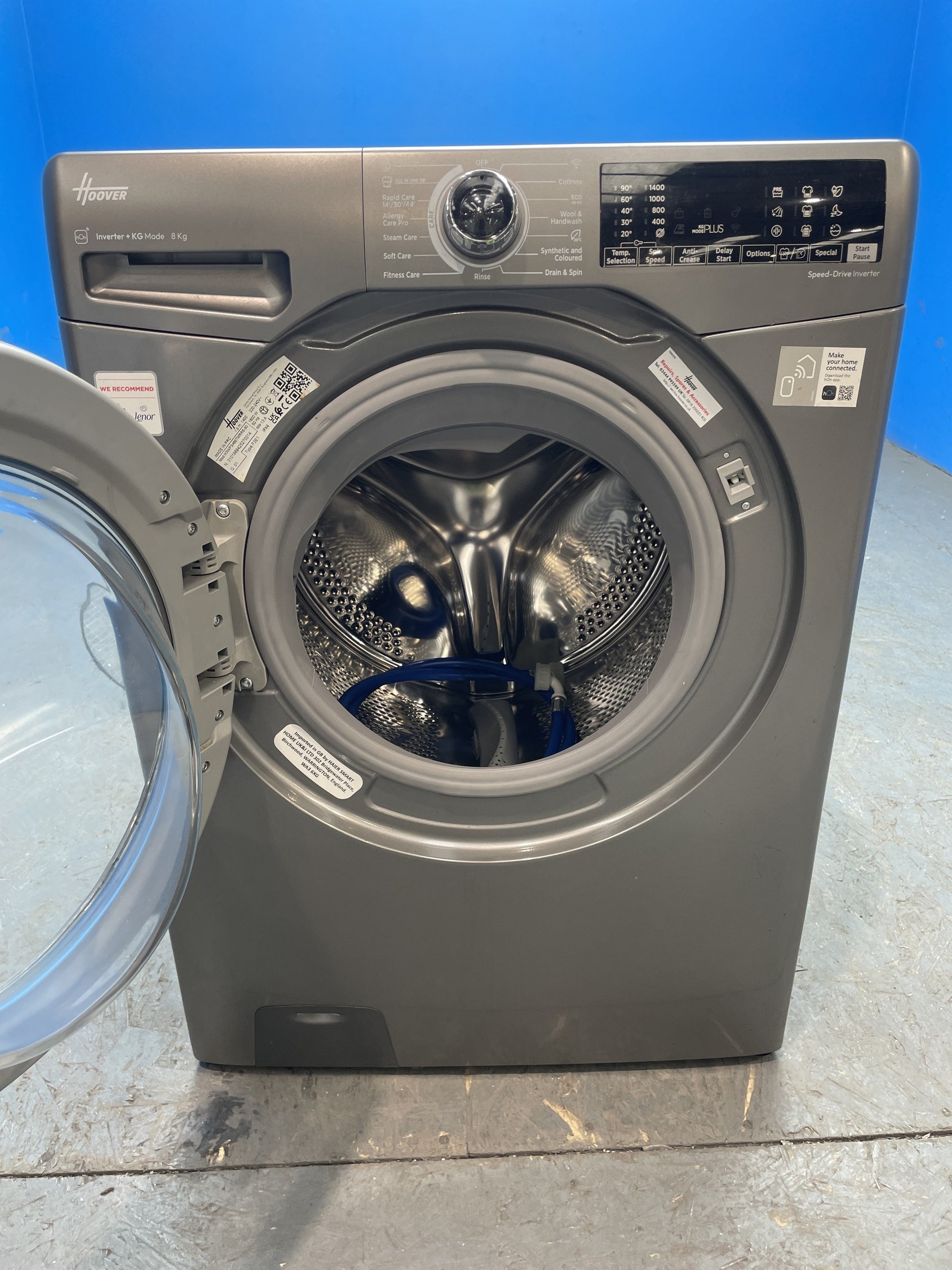 #GRC-144-954 - Hoover H3WPS486TMRR6 8kg 1400 Spin Washing Machine