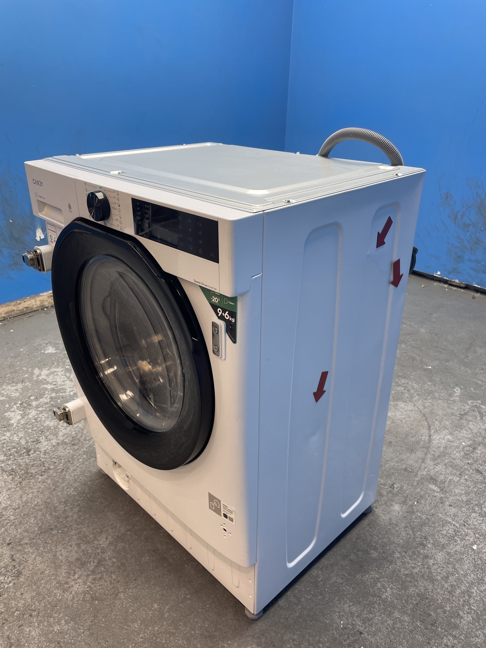 #GRC-160-098 - Candy ProWash 400 BC4S496M6DB8-80 Integrated 9/6kg 1400rpm Washer Dryer