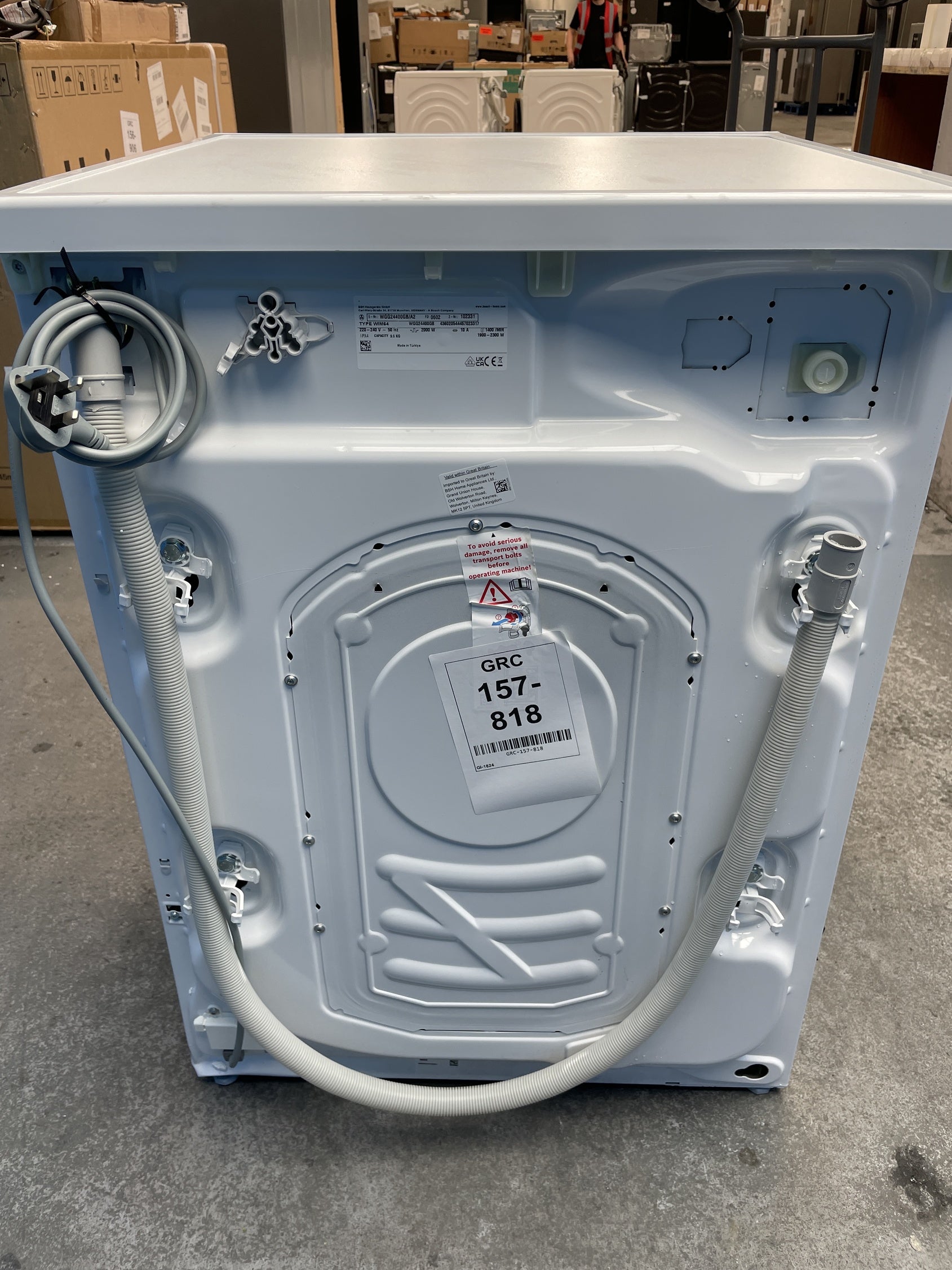 #GRC-157-818 - Bosch WGG2440XGB 9kg 1400rpm EcoSilence Washing Machine