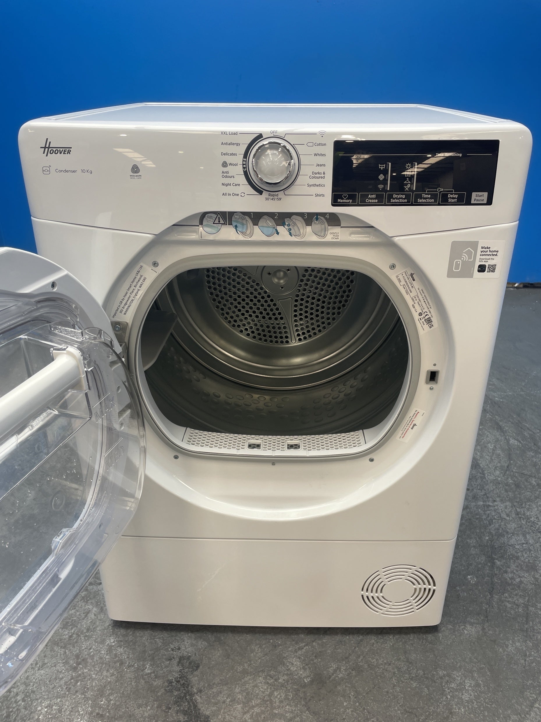 #GRC-163-725 - Hoover HRE C10TE-80 10kg Condenser Tumble Dryer