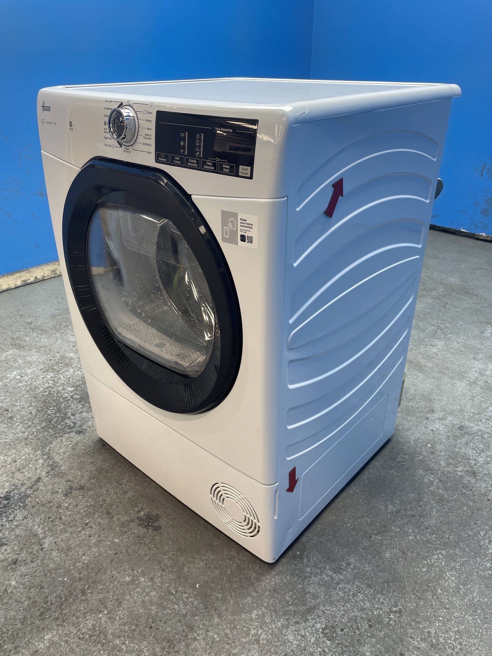 #GRC-153-536 - Hoover H-DRY 350 HREC9TBE-80 9kg Condenser Tumble Dryer