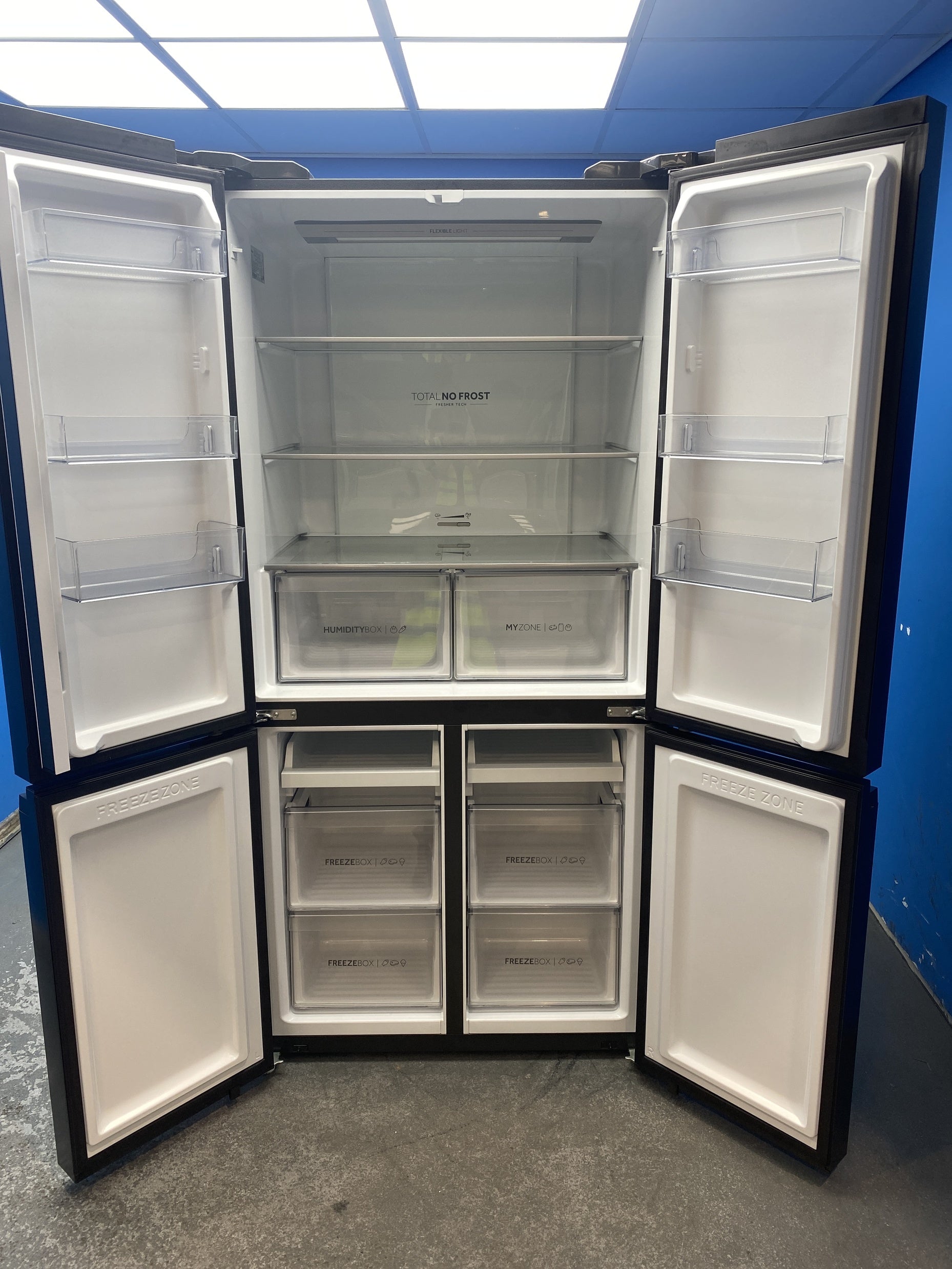 #GRC-157-075 - Haier Cube 90 Series 3 HCR39F19ENPT American Fridge Freezer