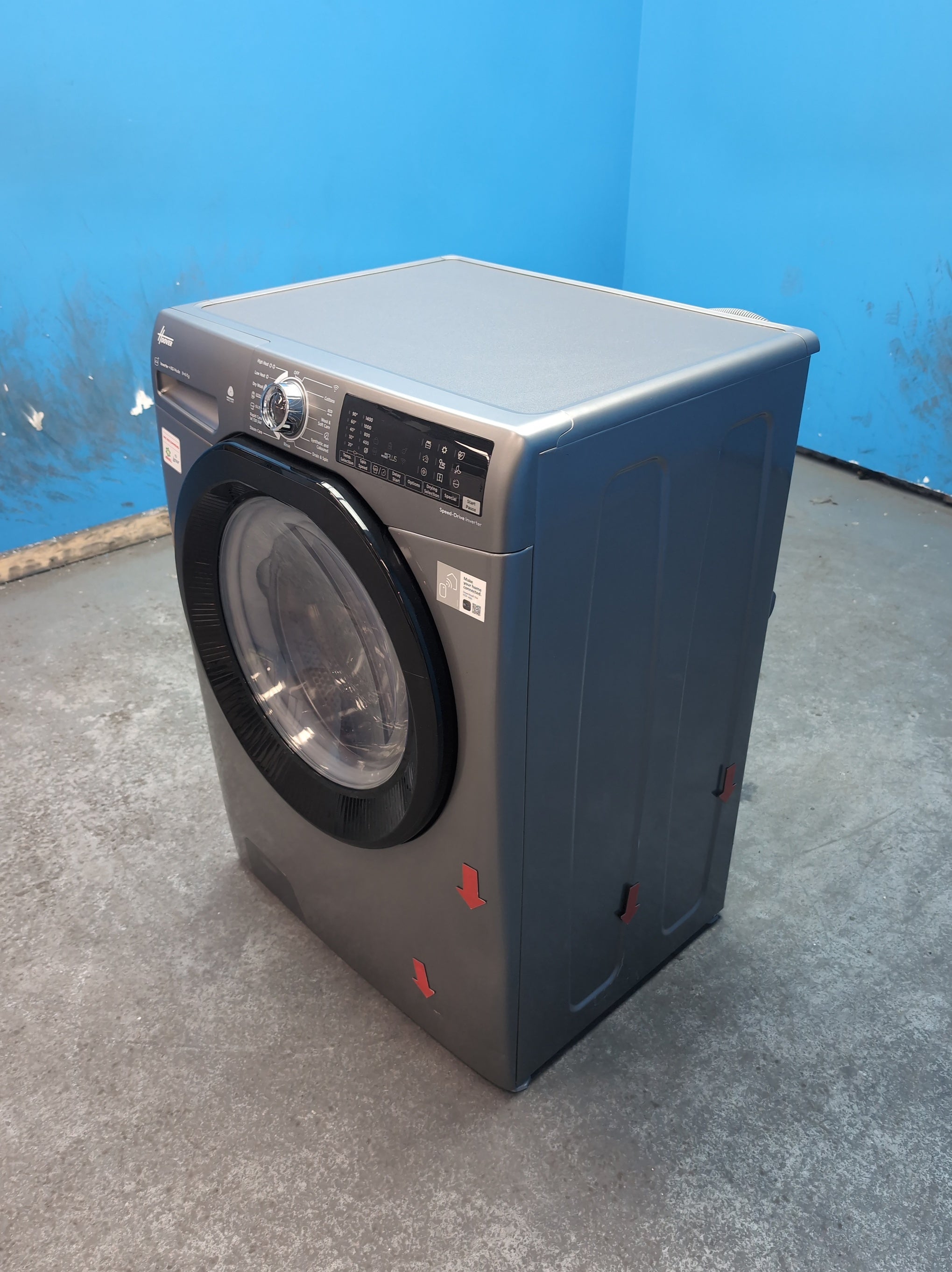 #GRC-164-349 - Hoover H-WASH & DRY 350 Washer Dryer – 8kg Wash, 6kg Dry, 1400rpm, WiFi Connected
