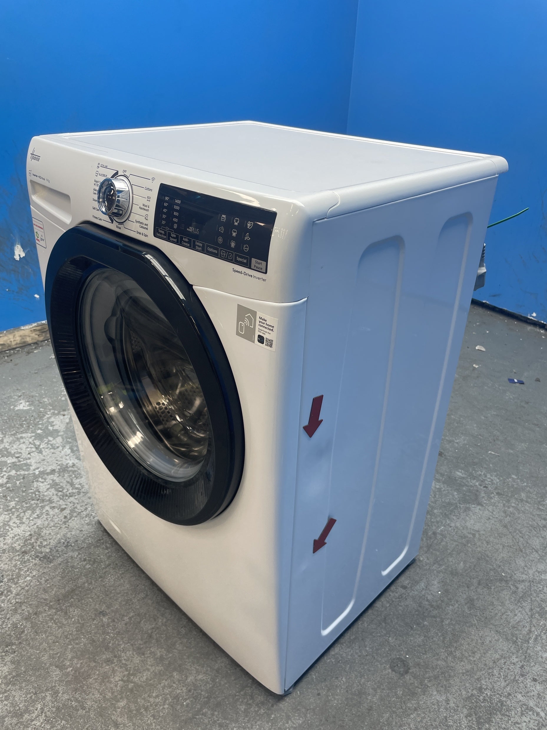 #GRC-158-533 - Hoover H3WPS496TAMB6 9kg 1400 Spin Washing Machine