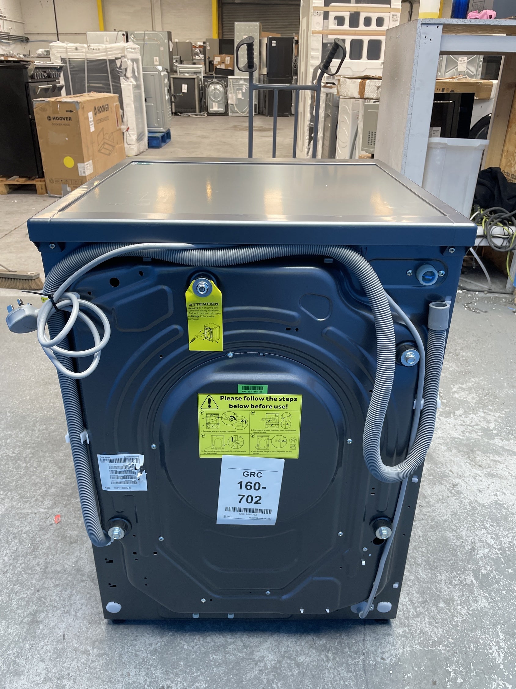 #GRC-160-702 - Hoover Pro Wash Series 5 HBP 413BL8G-80 13kg 1400rpm Washing Machine