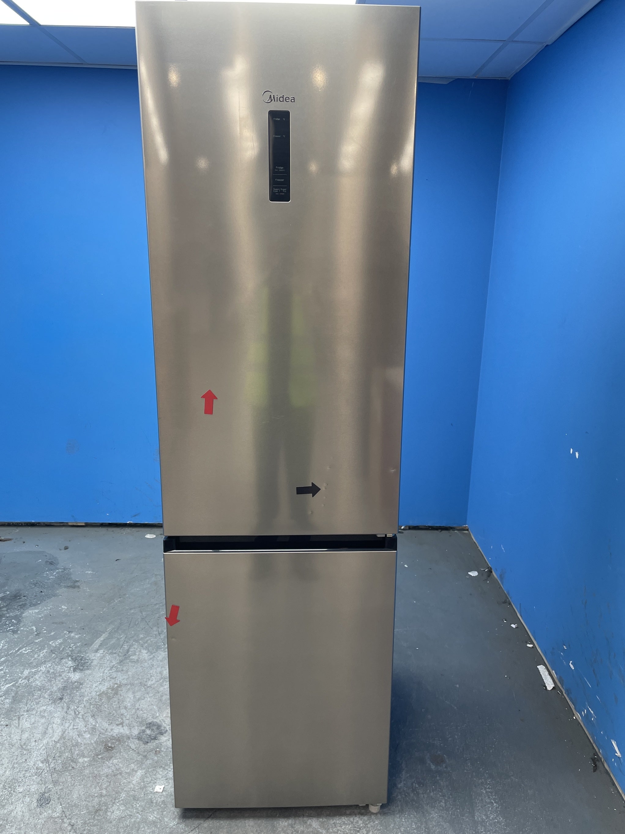 #GRC-158-812 - Midea MDRB521MGB02 Total No Frost Fridge Freezer