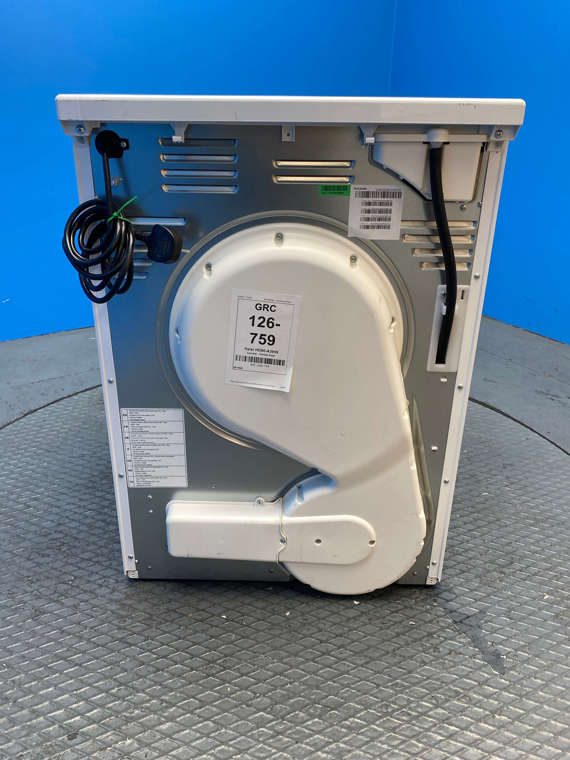 Haier HD90-A3959 9kg Heat Pump Tumble Dryer
