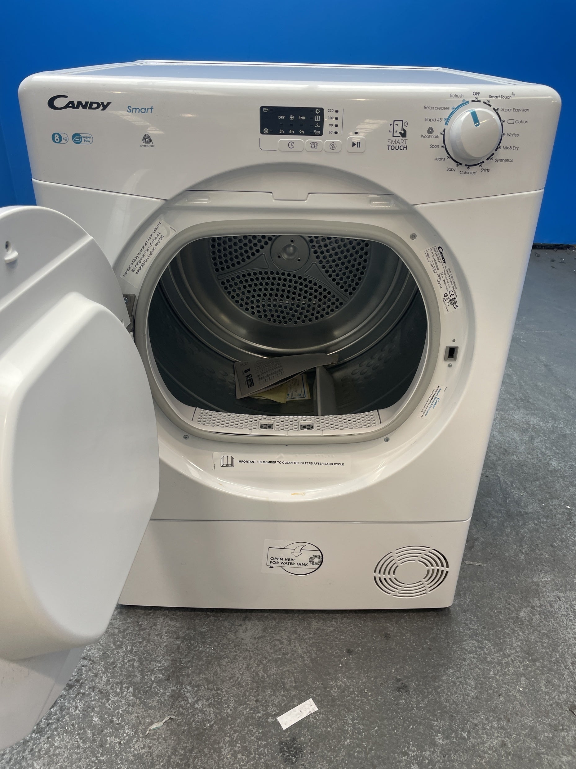 #GRC-156-823 - Candy Smart CSEC8LF-80 8kg Condenser Tumble Dryer