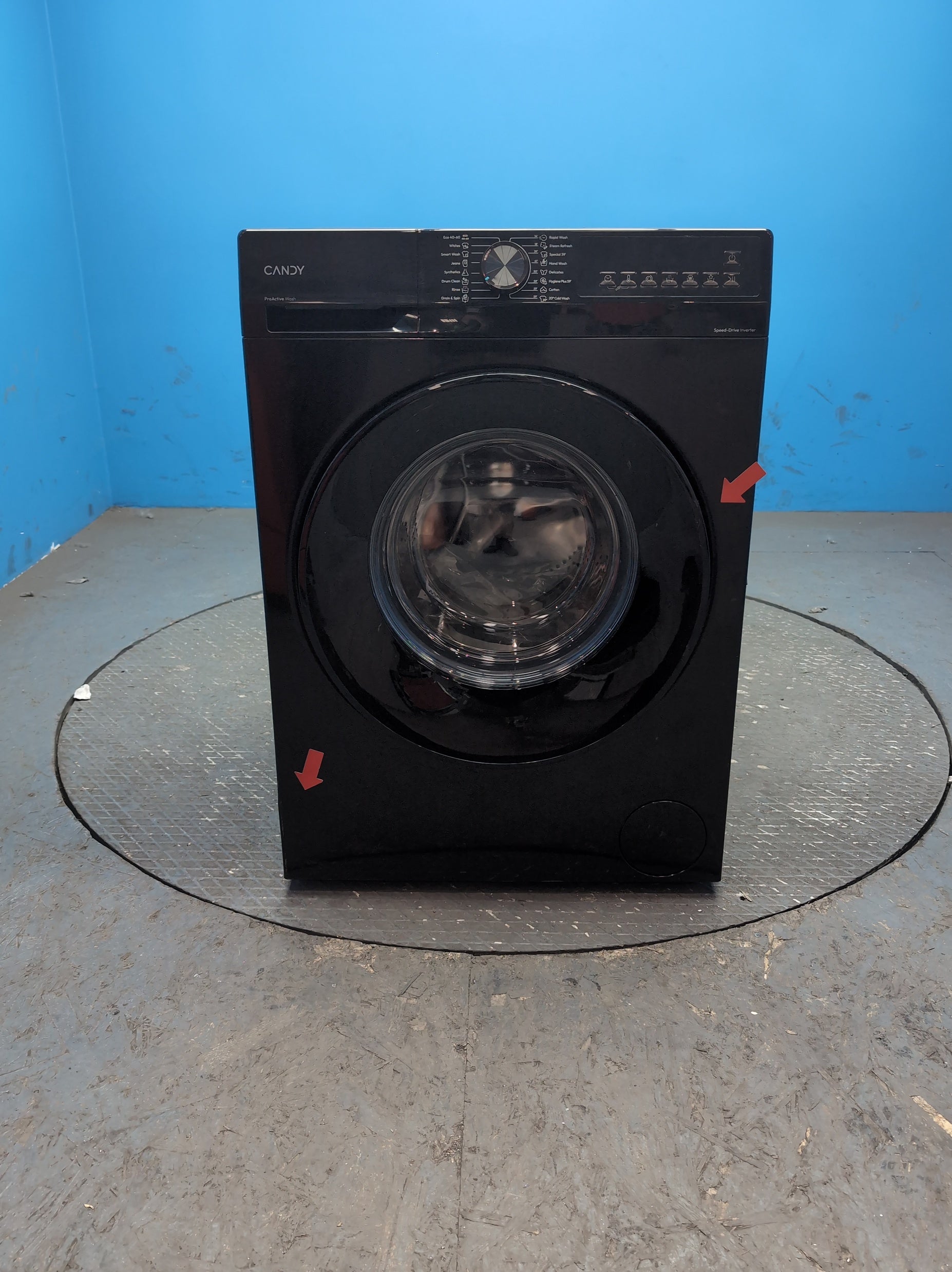 #GRC-164-422 - Candy Quick Pro 10kg 1400rpm Washing Machine – Inverter Motor, 8 Quick Cycles, Black