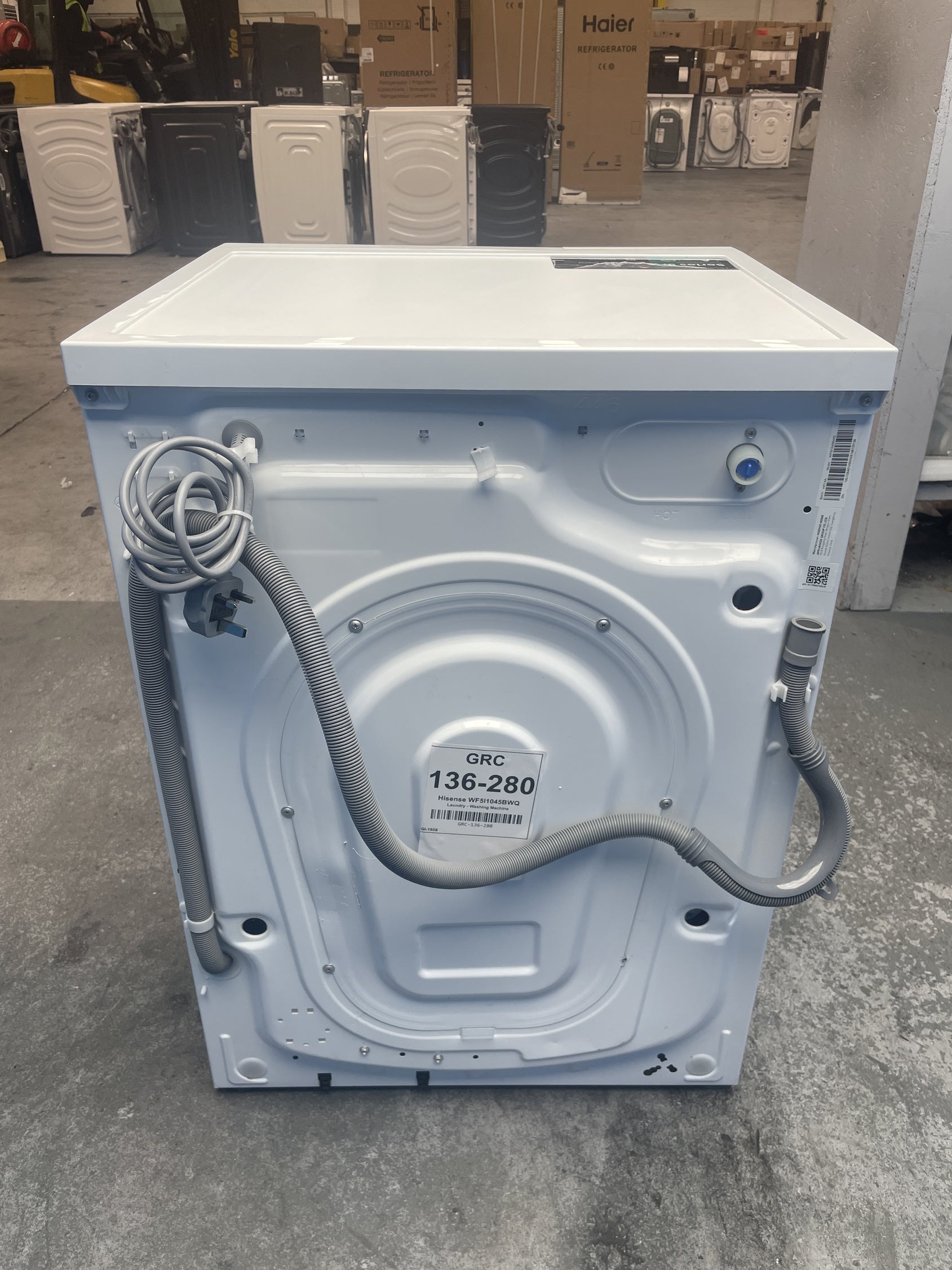 #GRC-136-280 - Hisense WF5I1045BWQ KitchenFit 5i 10.5 kg WiFi Washing Machine