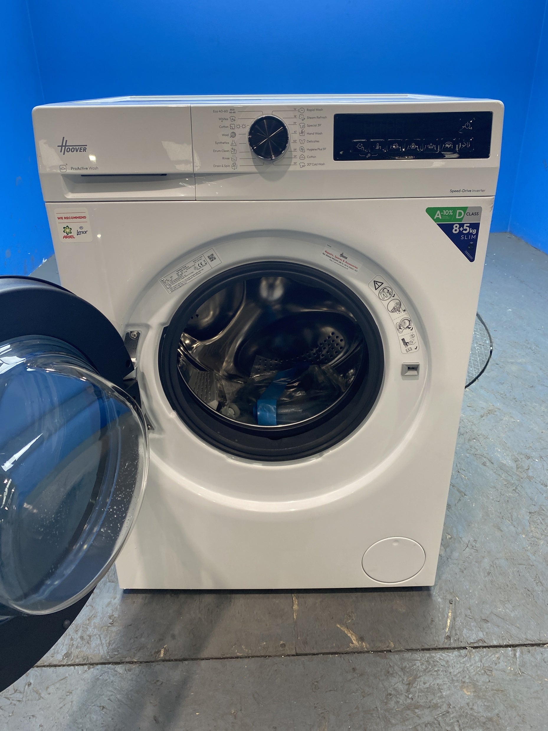 #GRC-156-850 - Hoover HBWR 485SB6-80 Pro Wash Series 3 8/5kg 1400rpm Washer Dryer