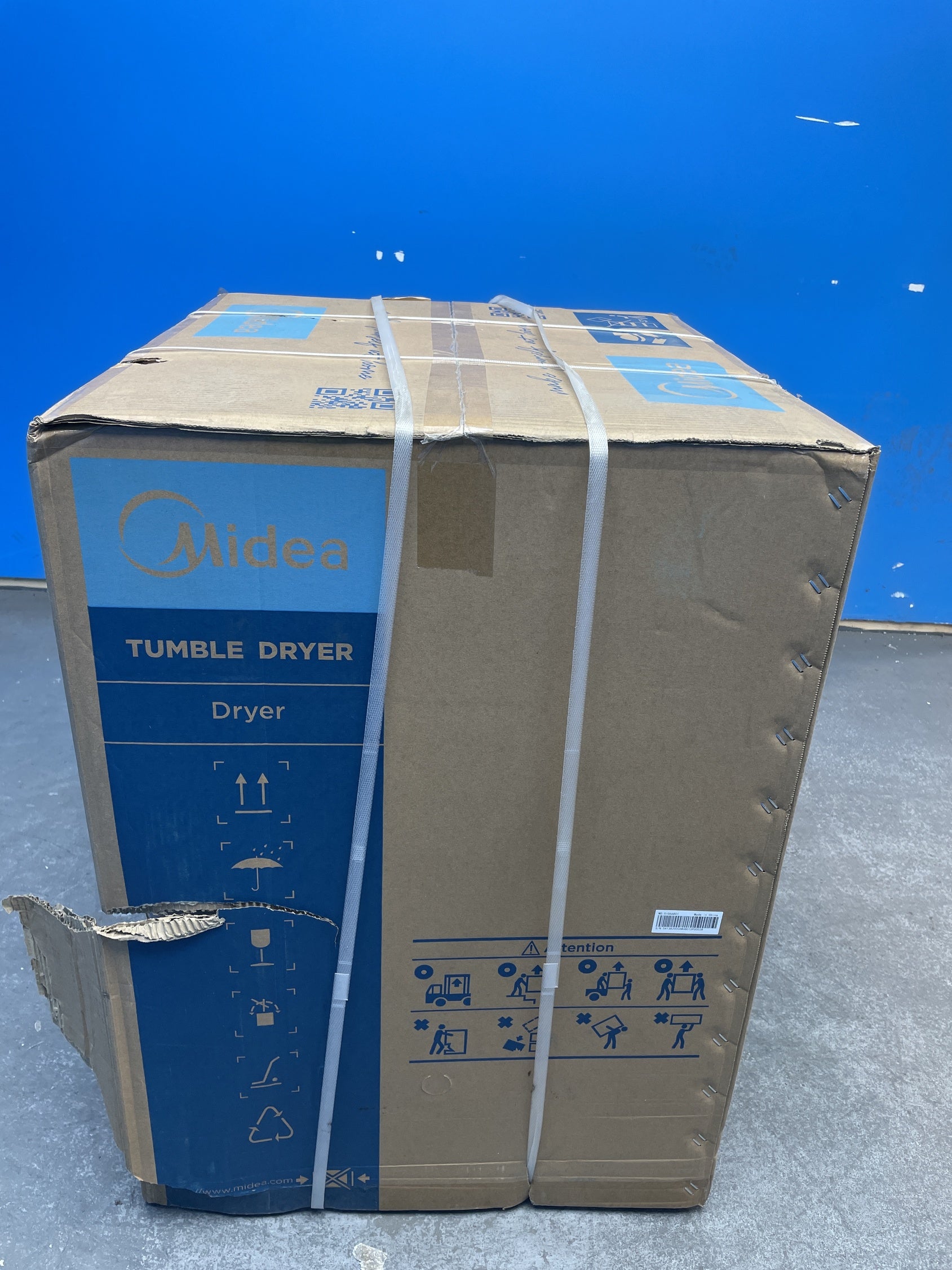 #GRC-158-851 - Midea MD200H80WB/W-UK 8kg Smart Sensor Heat Pump Tumble Dryer