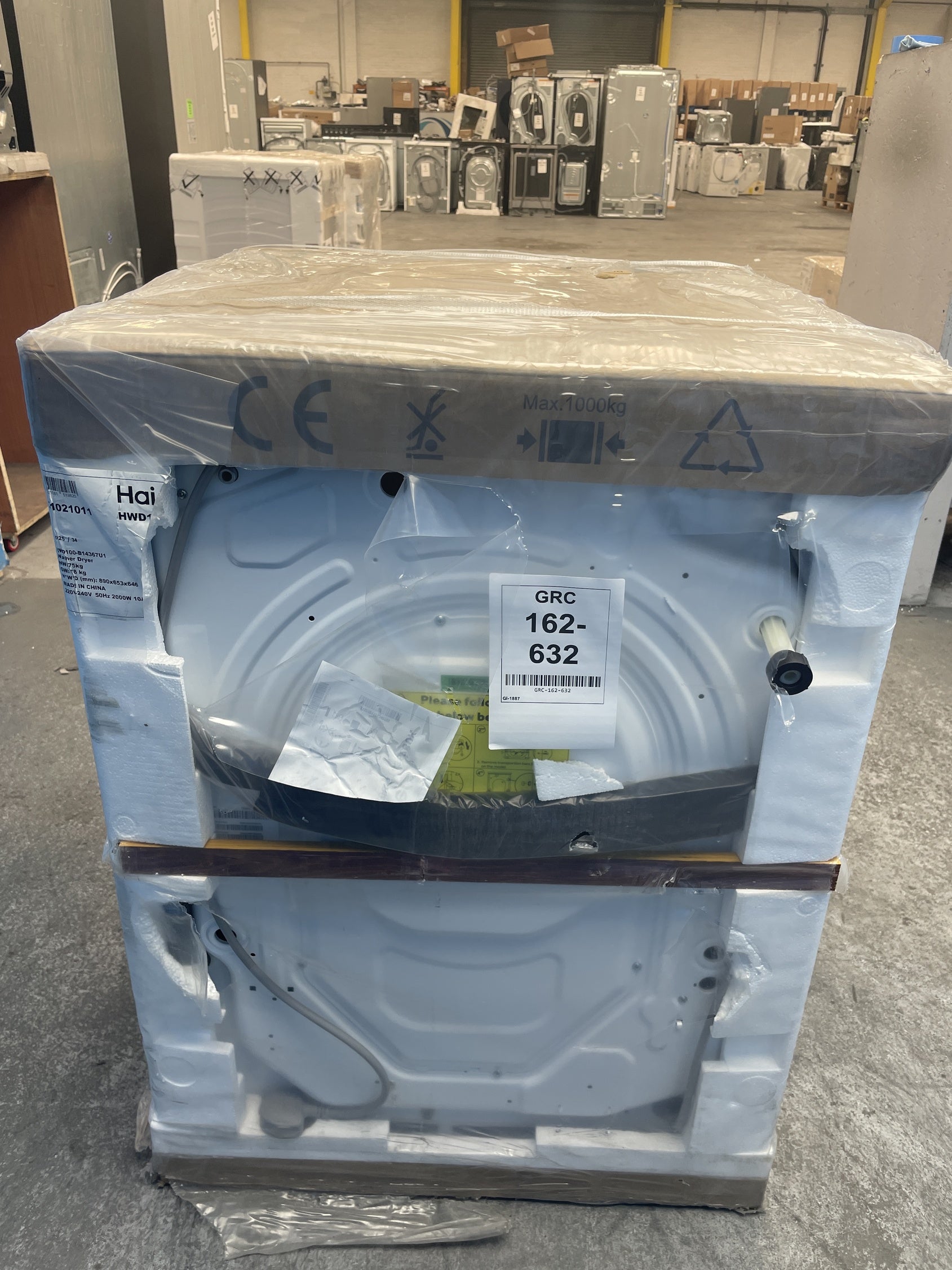 #GRC-162-632 - Haier X Series 7 HWD100-B14367U1 10/6kg 1400rpm Washer Dryer