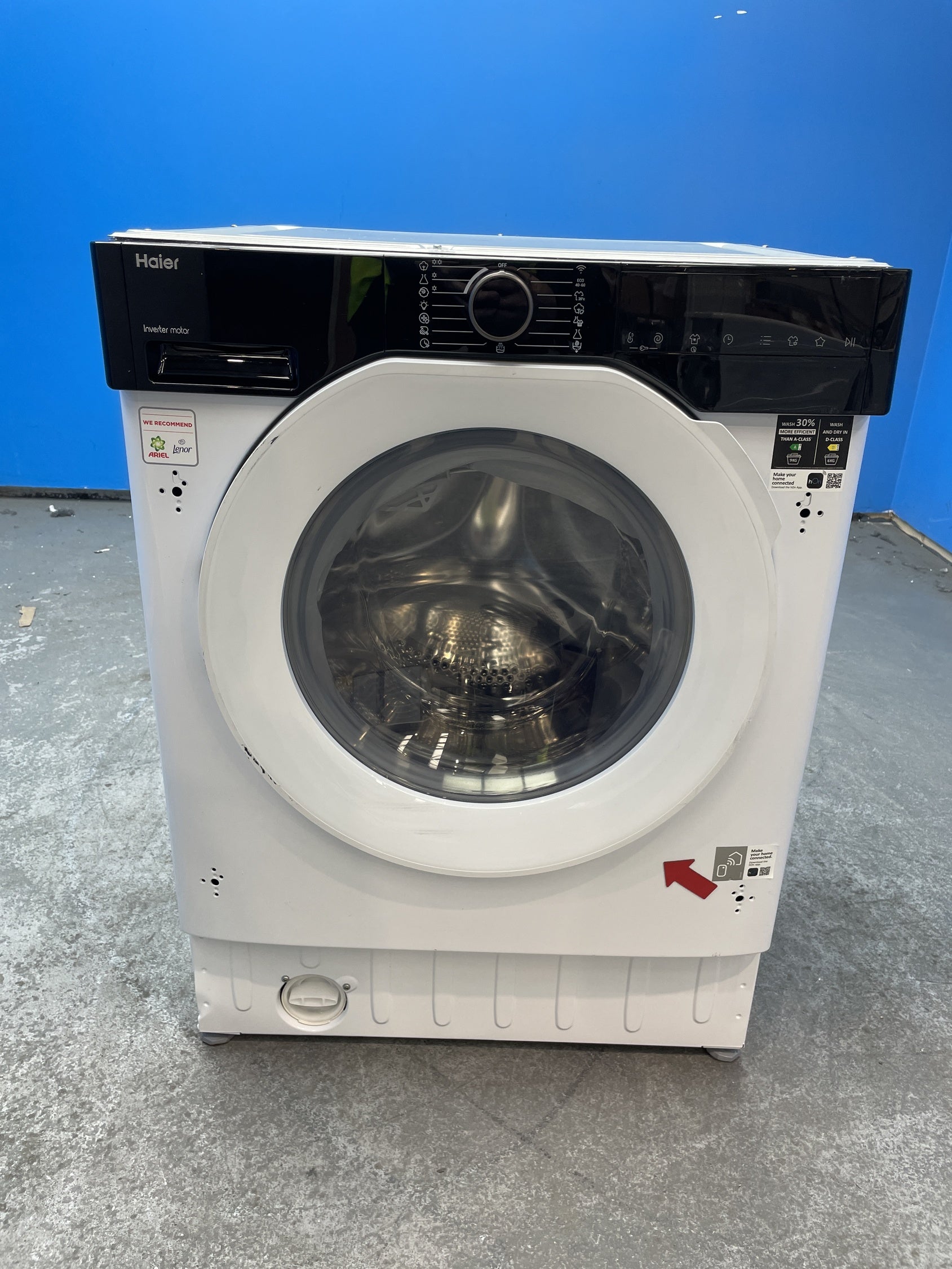#GRC-157-733 - Haier Series 6 BHA6S696M6D9-80 Built-in 9/6kg 1600rpm Washer Dryer